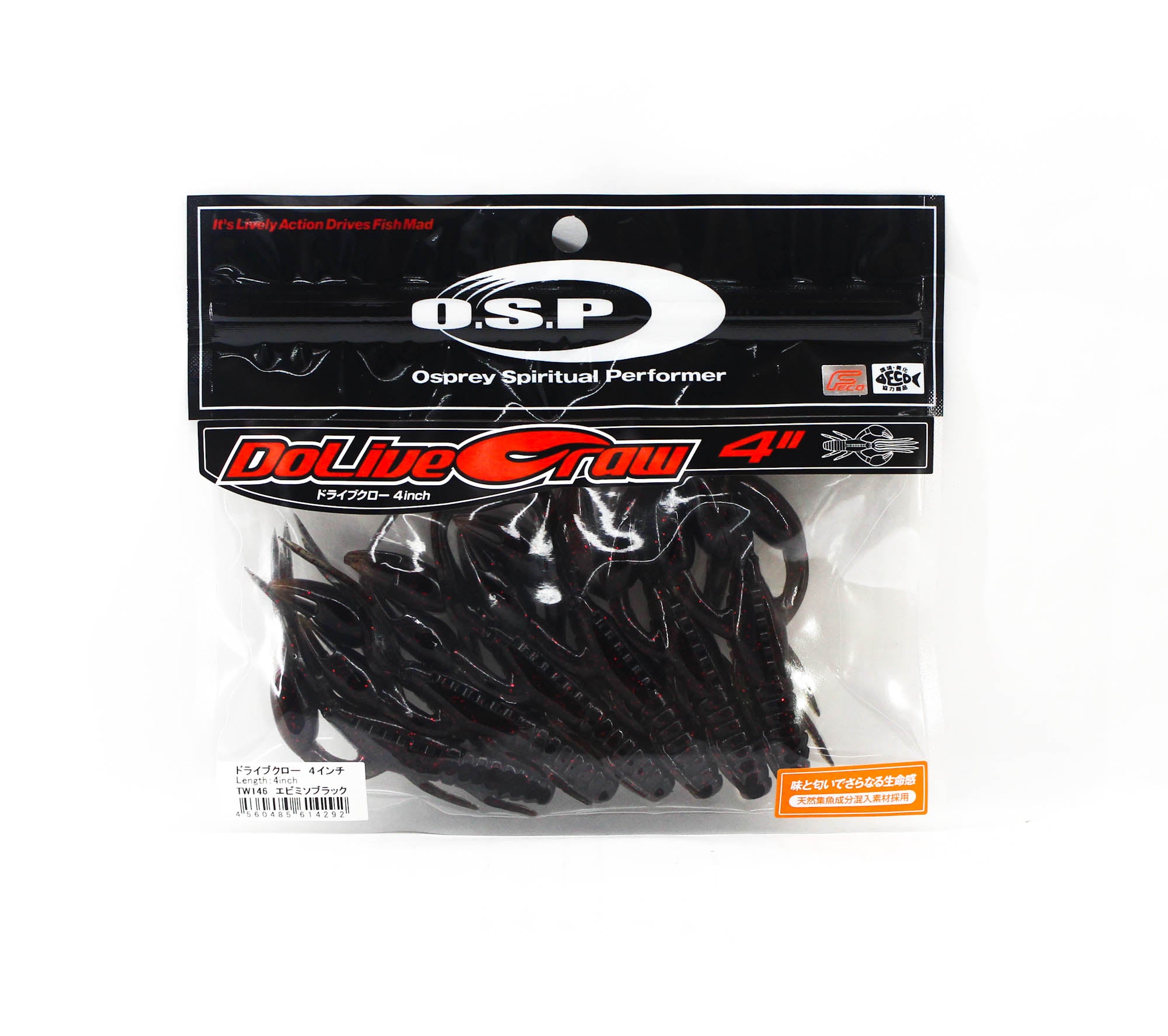 OSP Soft Lure Dolive Craw 4 Inches TW-146 (4292)