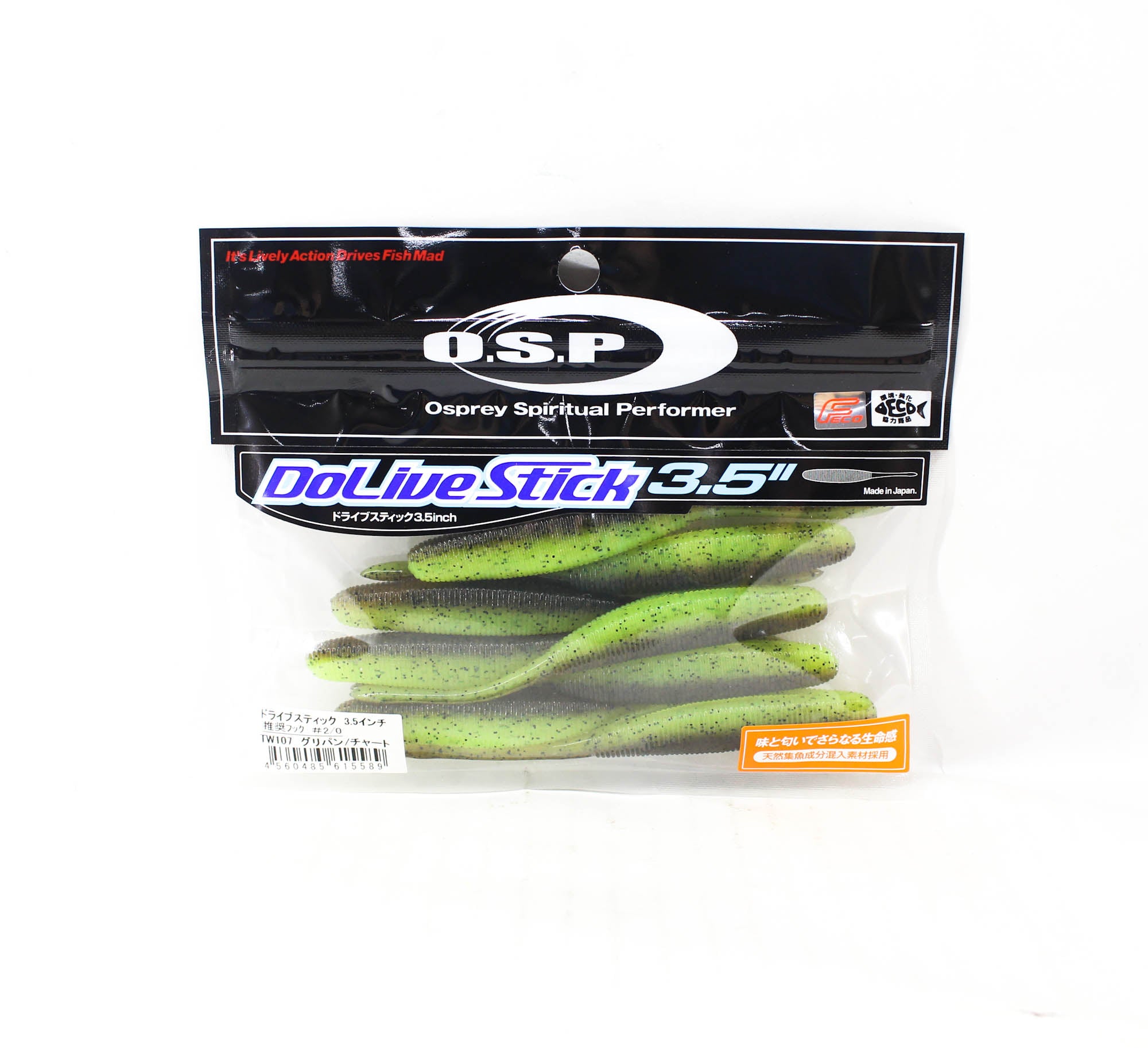 OSP Soft Lure Dolive Stick 3.5 Inches TW-107 (5589)
