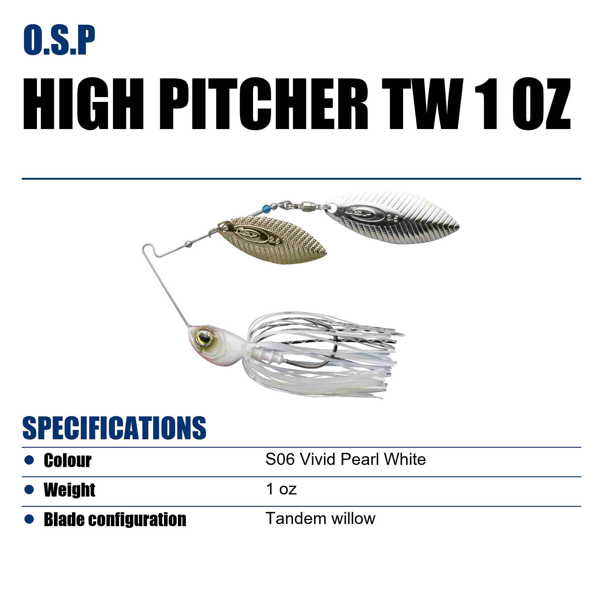 OSP Spinner Bait High Pitcher TW 1 Oz S-06 (8849)
