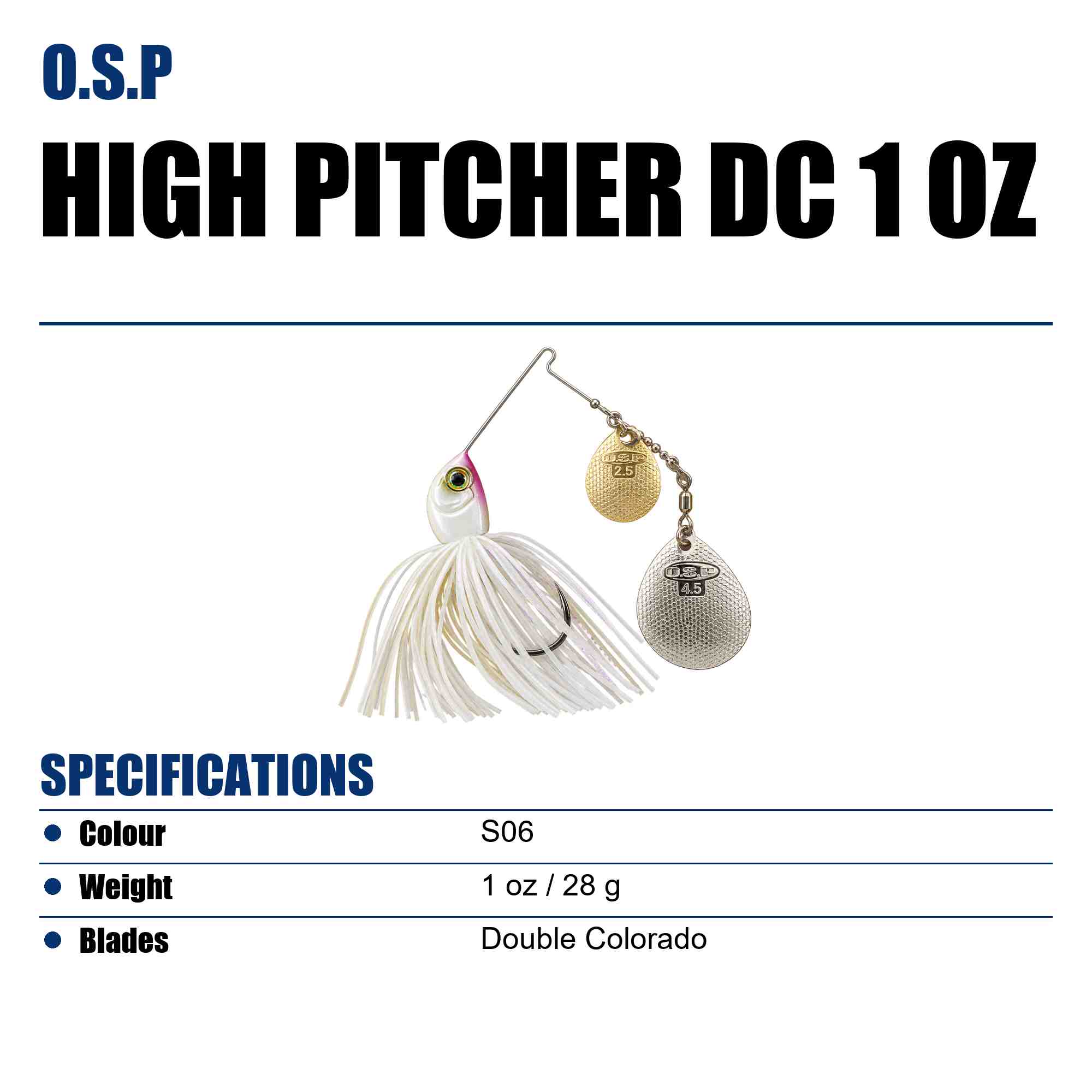 OSP Spinner Bait High Pitcher DC 1 Oz S-06 (8948)