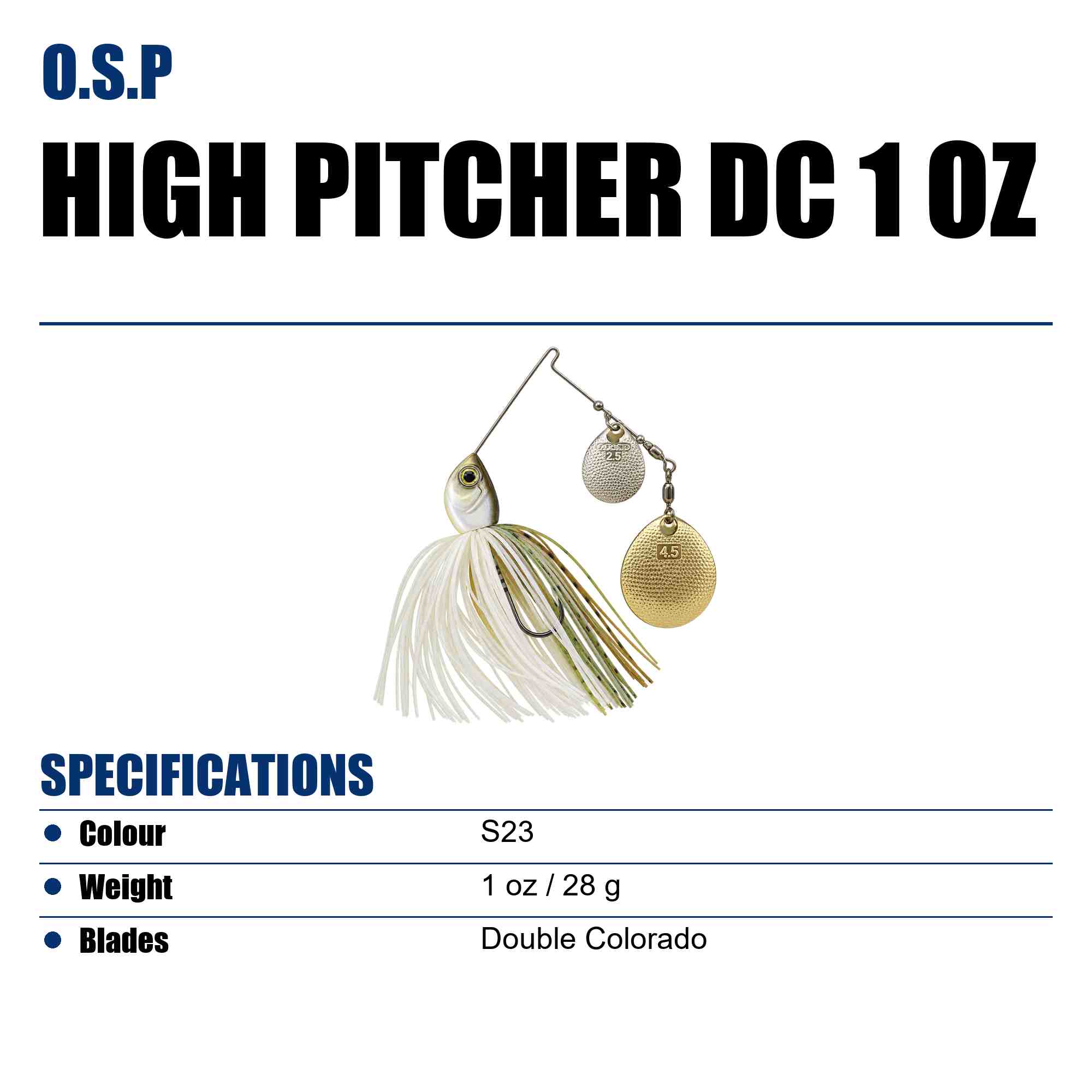 OSP Spinner Bait High Pitcher DC 1 Oz S-23 (8962)