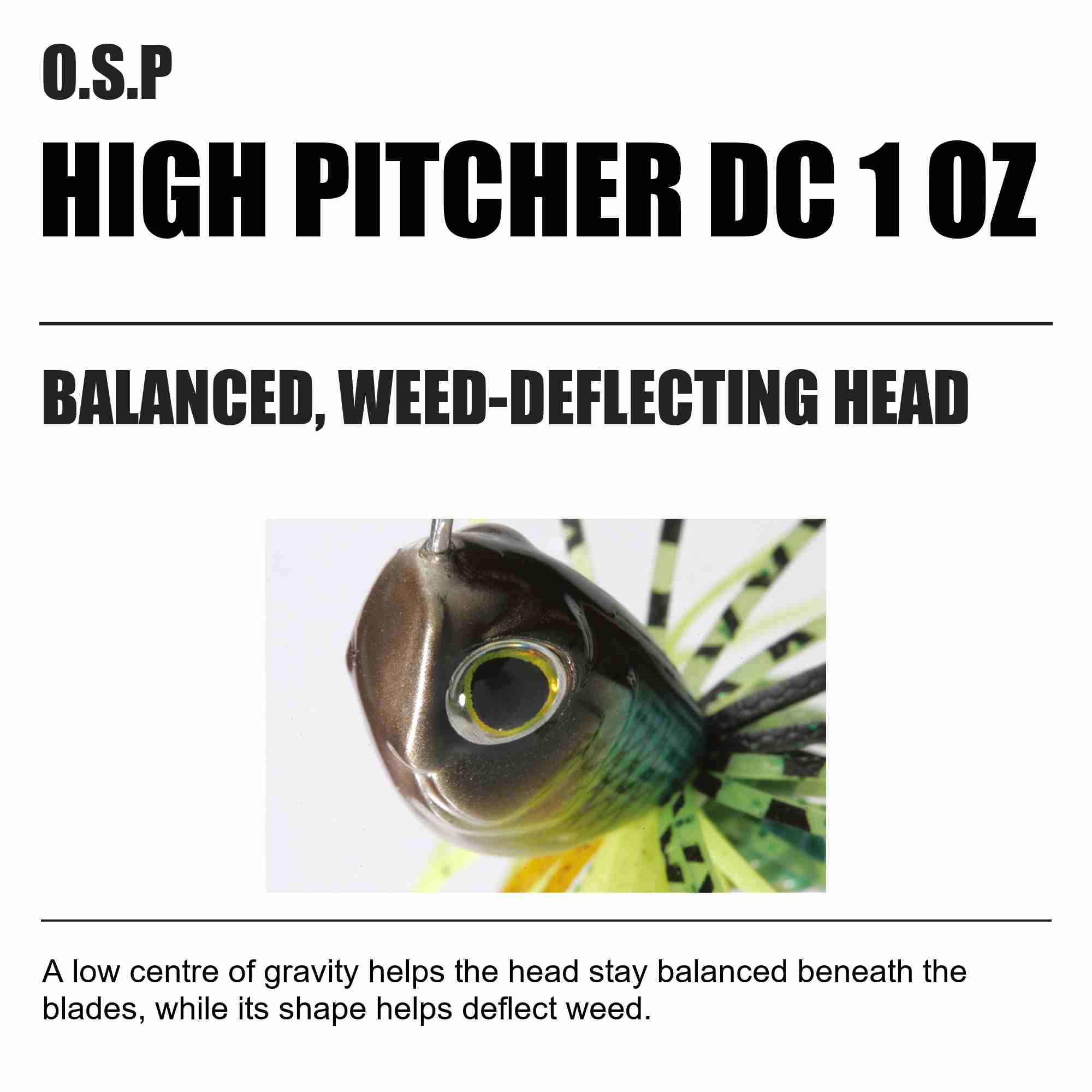 OSP Spinner Bait High Pitcher DC 1 Oz S-23 (8962)