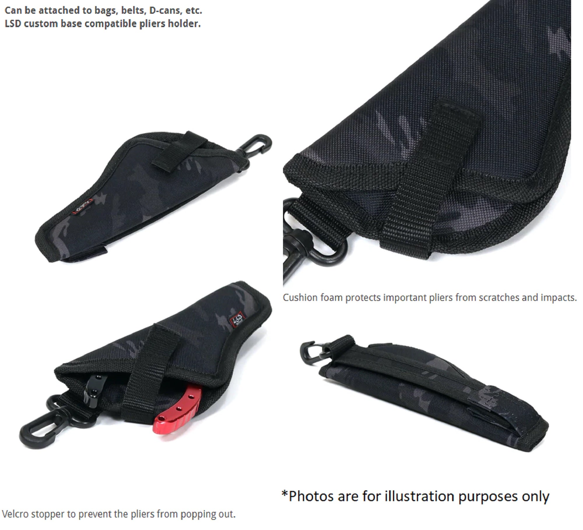 LSD Plier Holder Neo 20 x 8.5 x 2.5 cm Camo (2088)