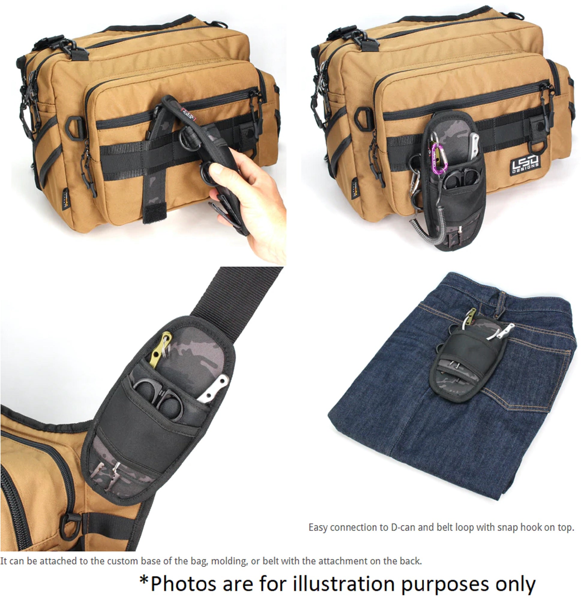 LSD Plier Holder Double Neo II 20 x 10 x 4.5 cm Camo (3740)