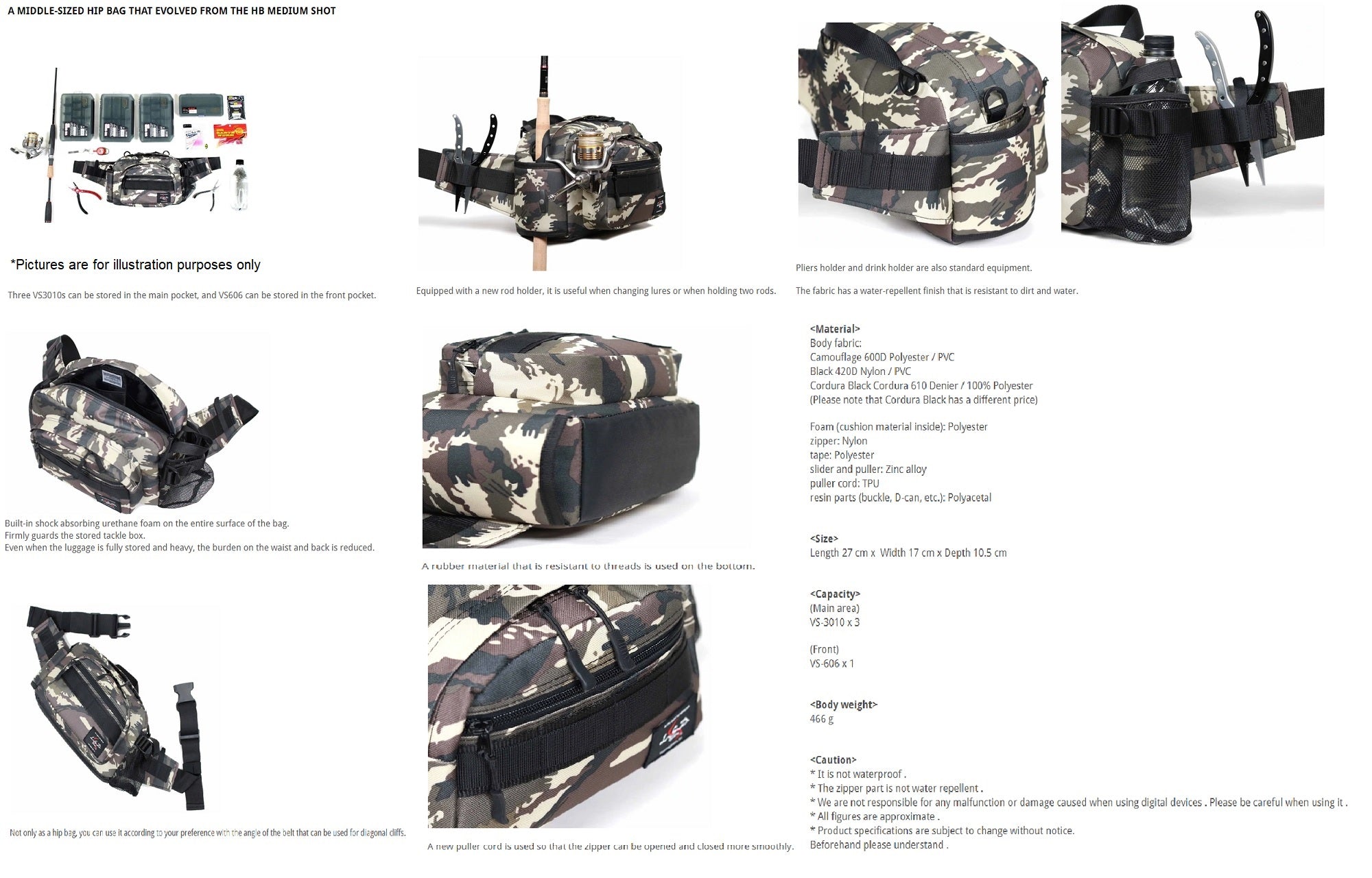 LSD Hip Bag Medium Shot Neo 17 x 27 x 10.5 cm Black (4082)