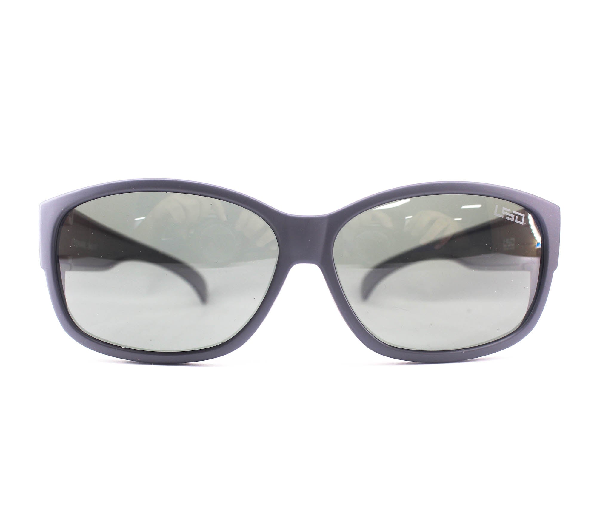 LSD Sunglasses Overglasses Type 2 Matte Black/Gray Green (4860)