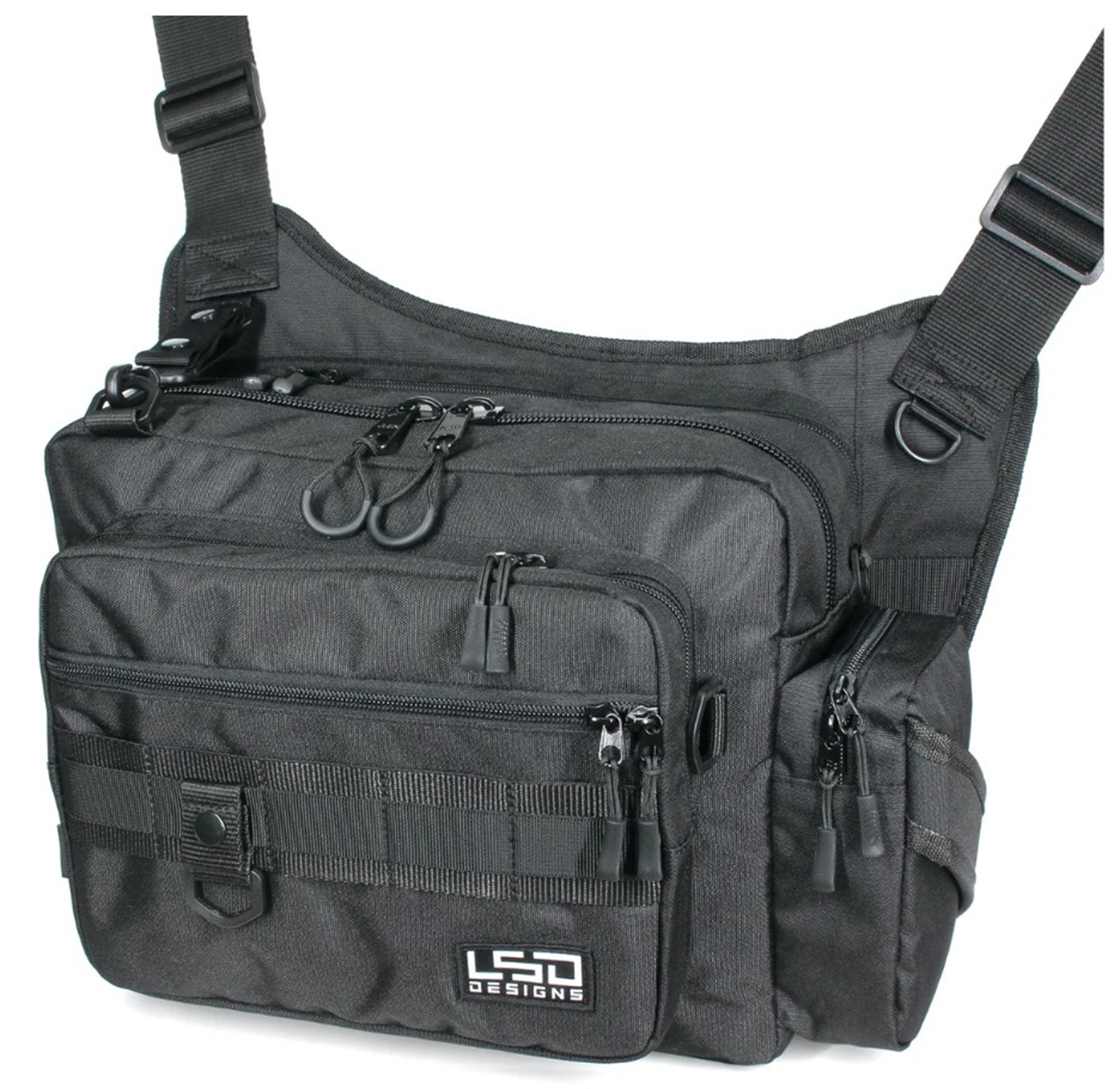 LSD One Shot Side Double Bag 42.5 x 24 x 35 cm Cordura Black (5522)