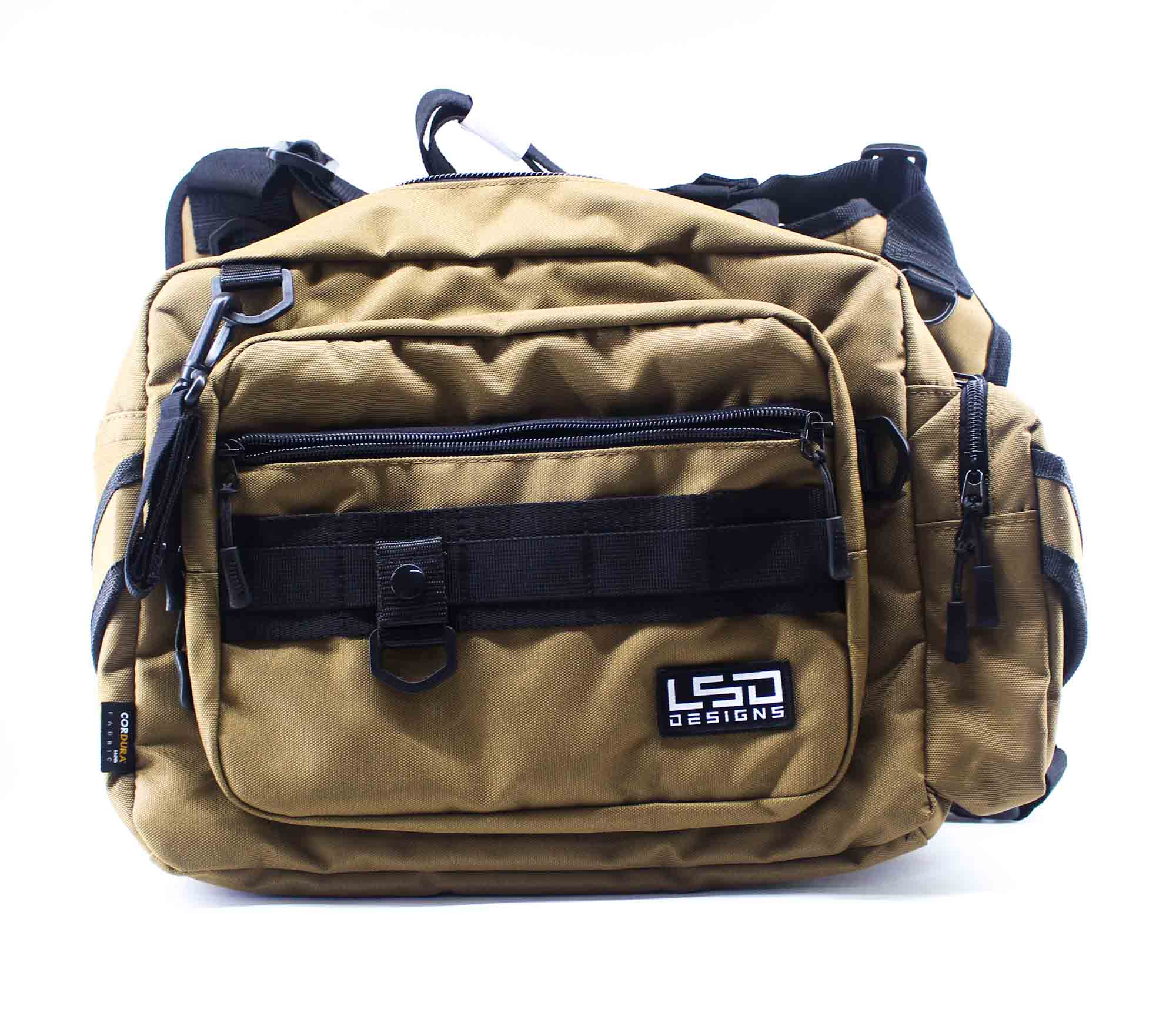 LSD One Shot Side Double Bag Codura Brown 42.5 x 24 x 35 cm (6420)