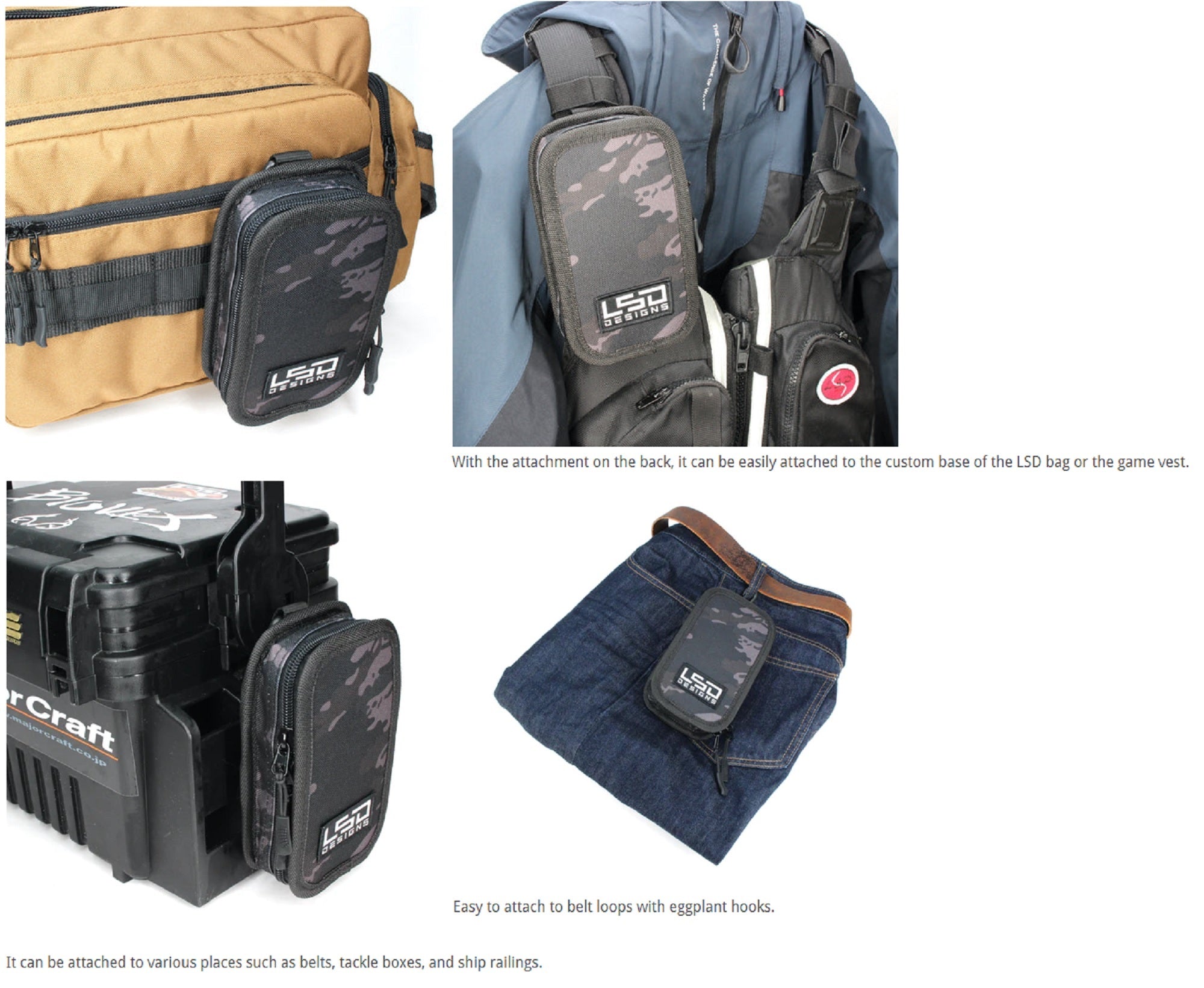 LSD Tackle Pouch Size S 10 x 17 x 5 cm S Camo (6604)