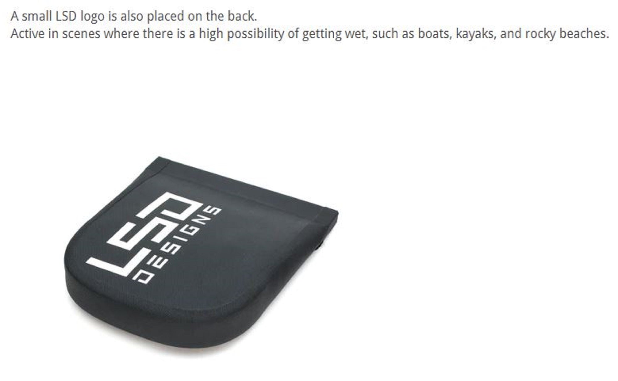 LSD Magnet Pouch Water Proof Size 12 x 10 x 2 cm Black White Logo (8479)