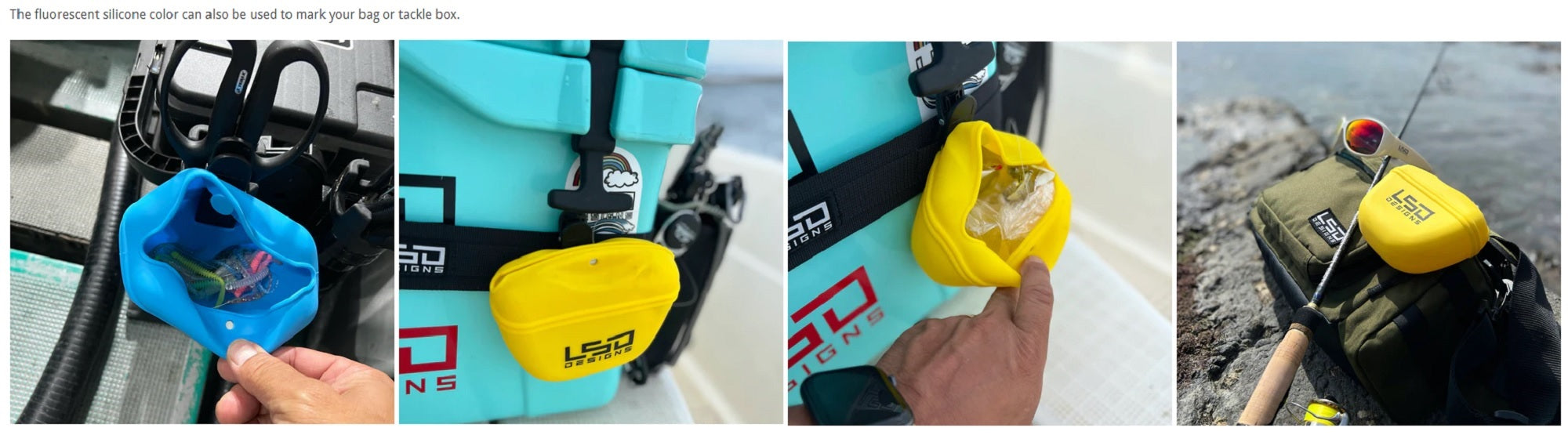 LSD Kuzu Pouch Silicon Clip on 11.5 x 13.5 cm Sky Blue (9339)