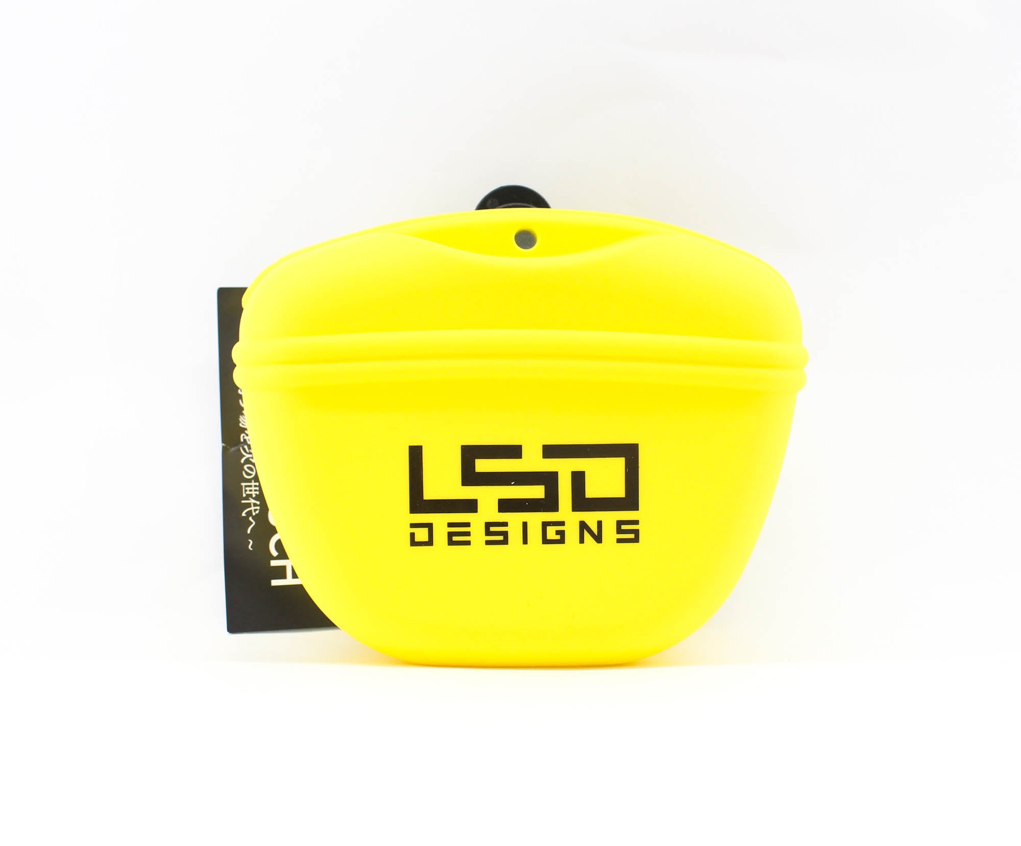 LSD Kuzu Pouch Silicon Clip on 11.5 x 13.5 cm Neon Yellow (9353)