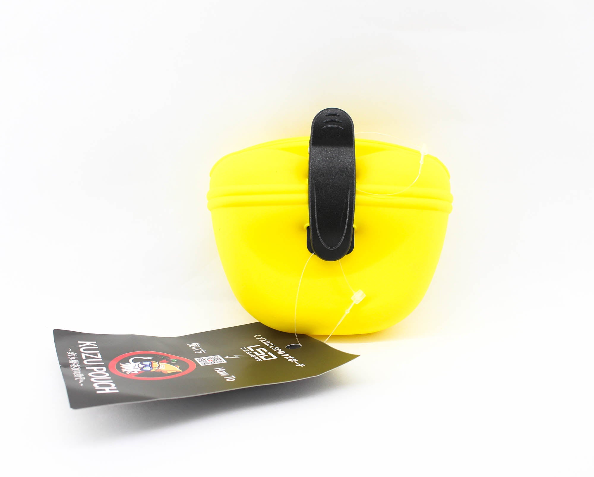 LSD Kuzu Pouch Silicon Clip on 11.5 x 13.5 cm Neon Yellow (9353)
