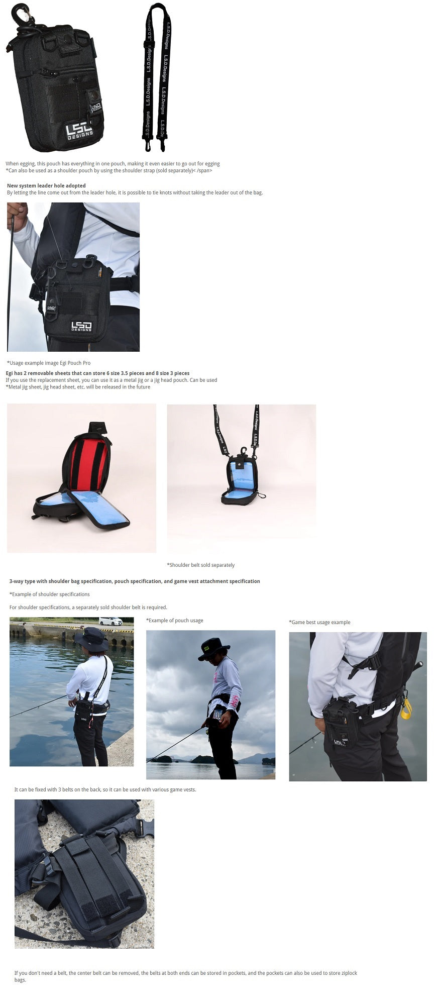 LSD Egi Pouch Mini Pro Codura Black (9636)