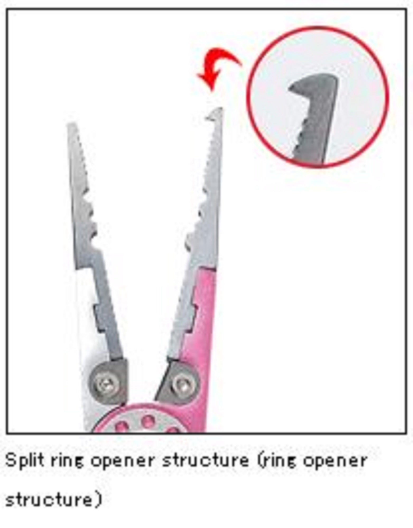 Kahara Pliers Aluminium Slim Type 150 grams 6.5 Inch Pink Silver (2656)