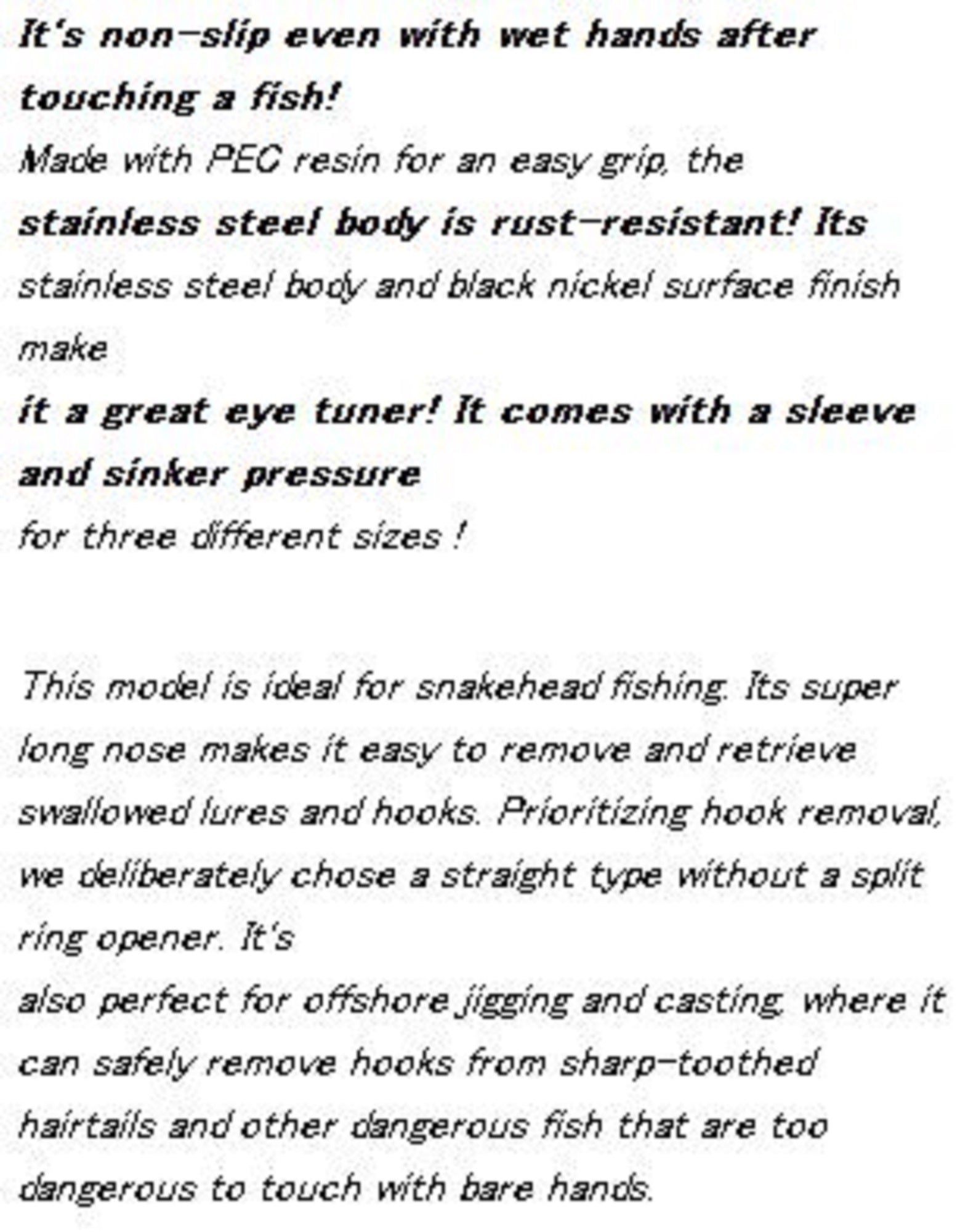 Kahara Pliers Stainless Needle Nose Straight Jaws 9 Inch (3370)