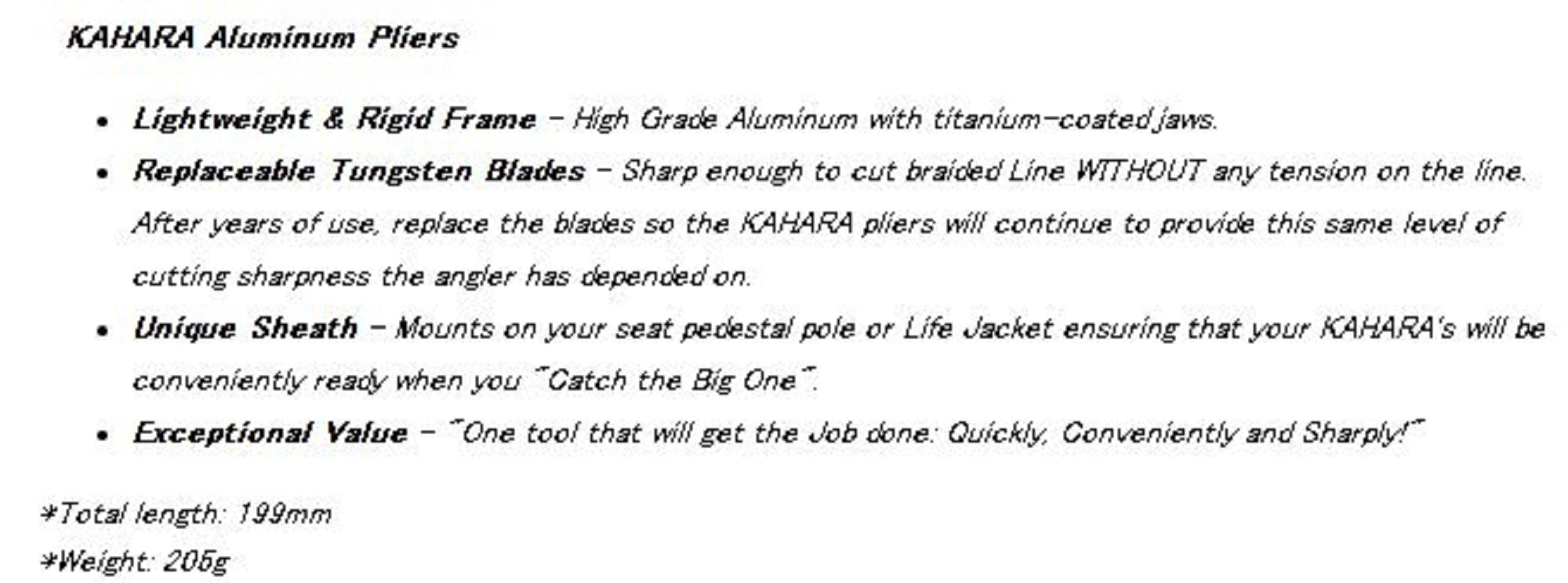 Kahara Split Ring Aluminium Pliers Plus Heavy Duty 205g 7 Inch Sil (7552)