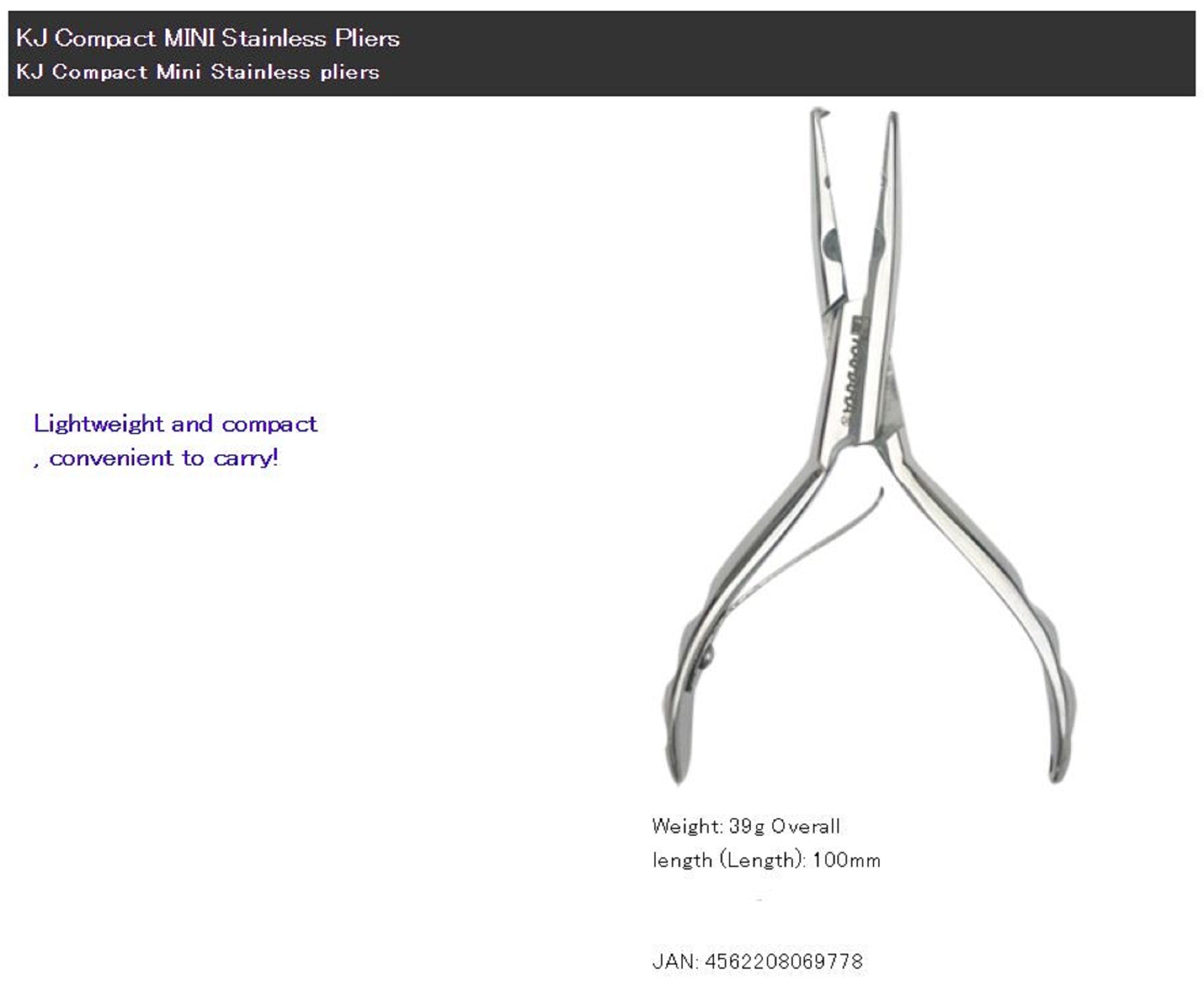 Kahara Split Ring Pliers Mini Stainless Steel size 3-5 (9778)