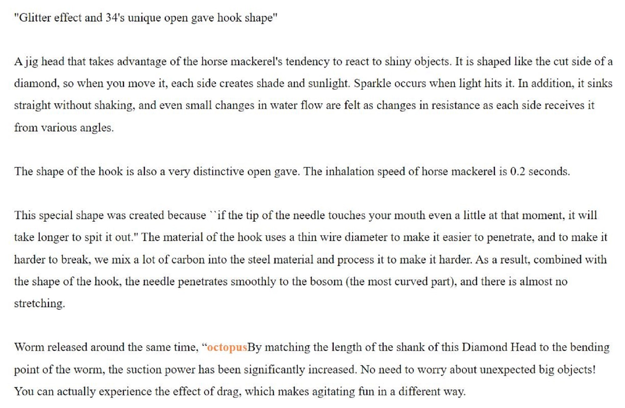 Thirty Four Jig Head Diamond Head 2.5 grams 5 per pack (2678)