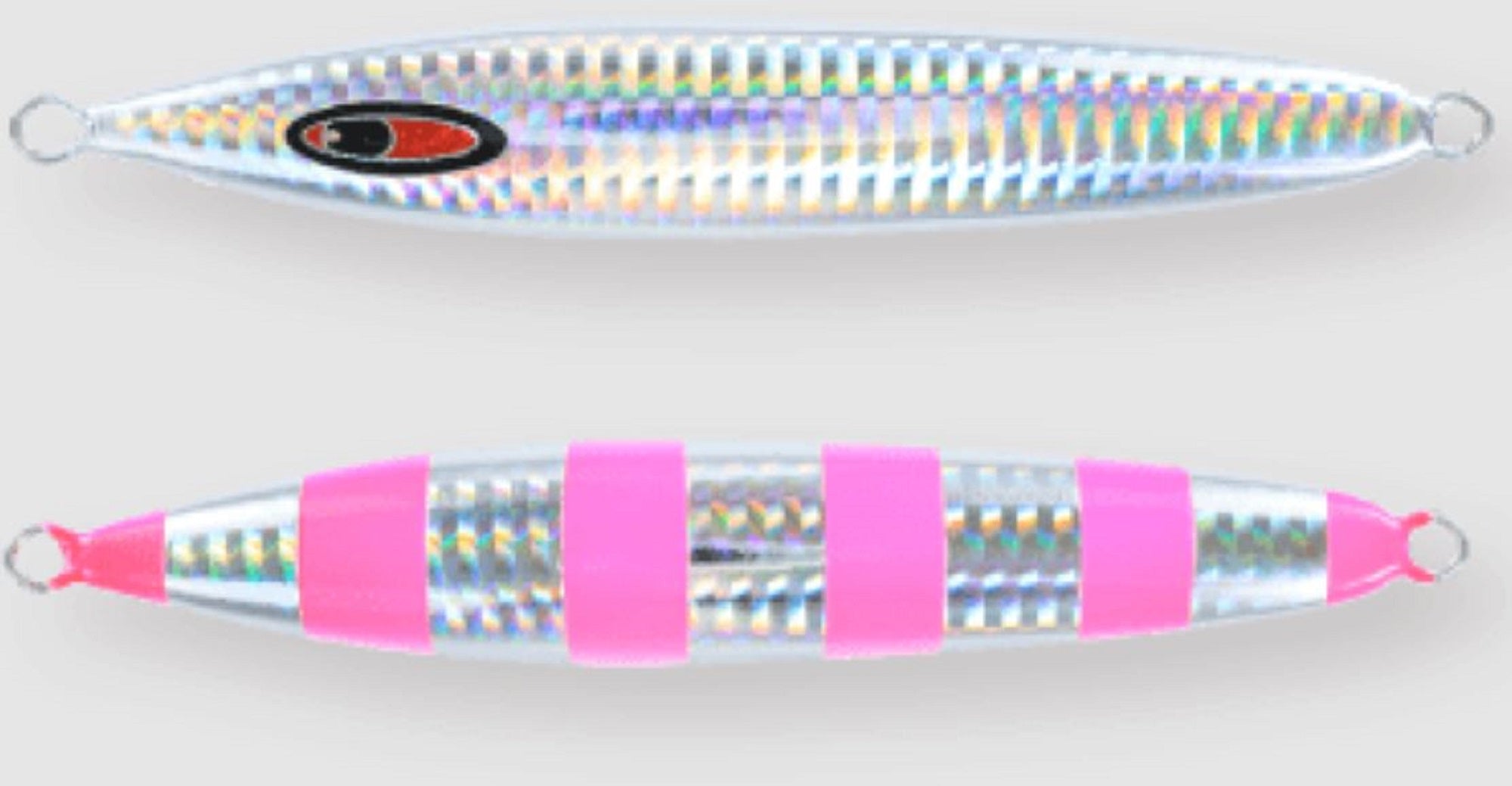 Seafloor Control Metal Jig Abyss 130 grams Zebra Pink GR (4350)