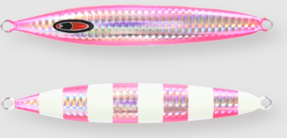 Seafloor Control Metal Jig Abyss 260 grams Zebra Pink GR (4954)