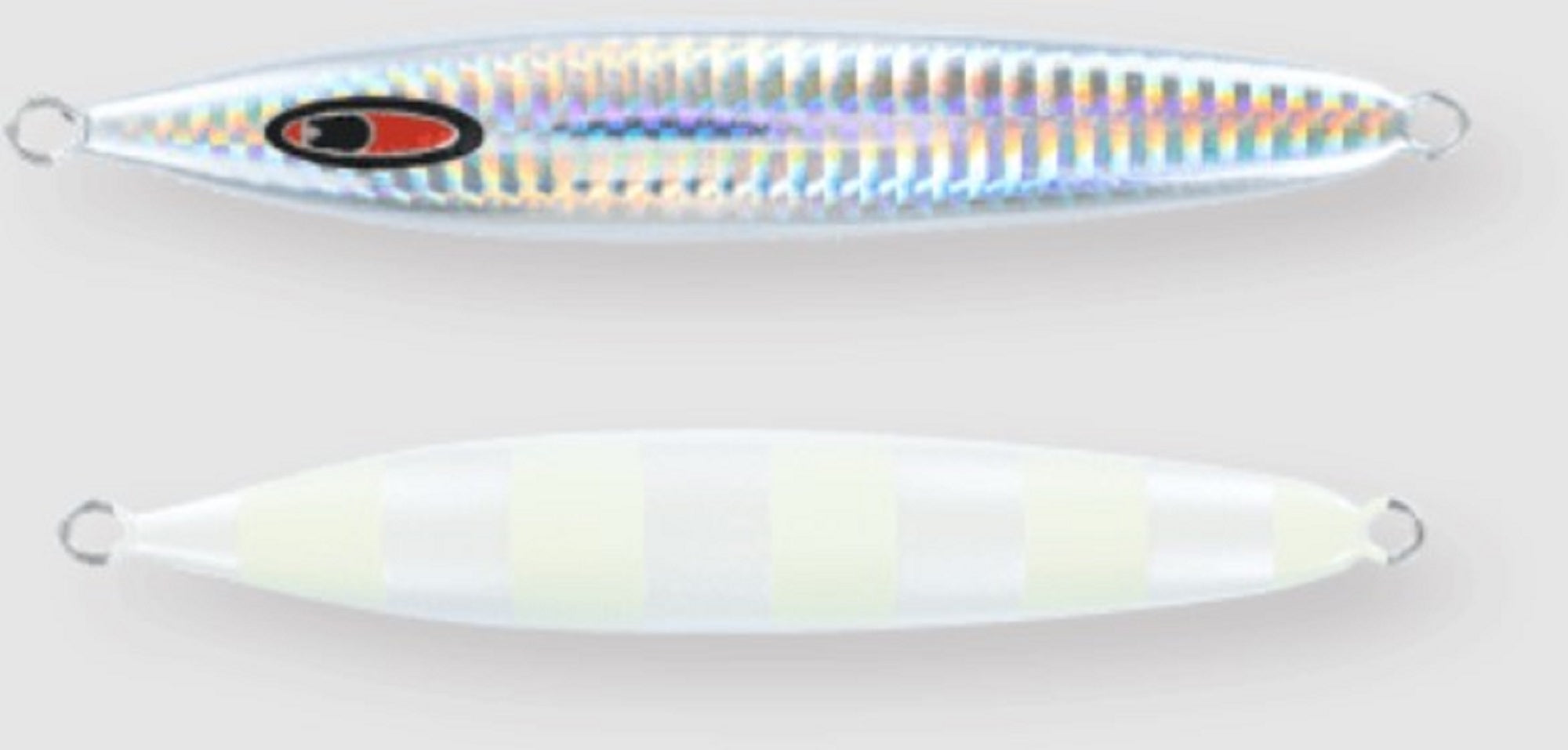 Seafloor Control Metal Jig Abyss 180 grams Pearl Zebra Glow GR (5357)