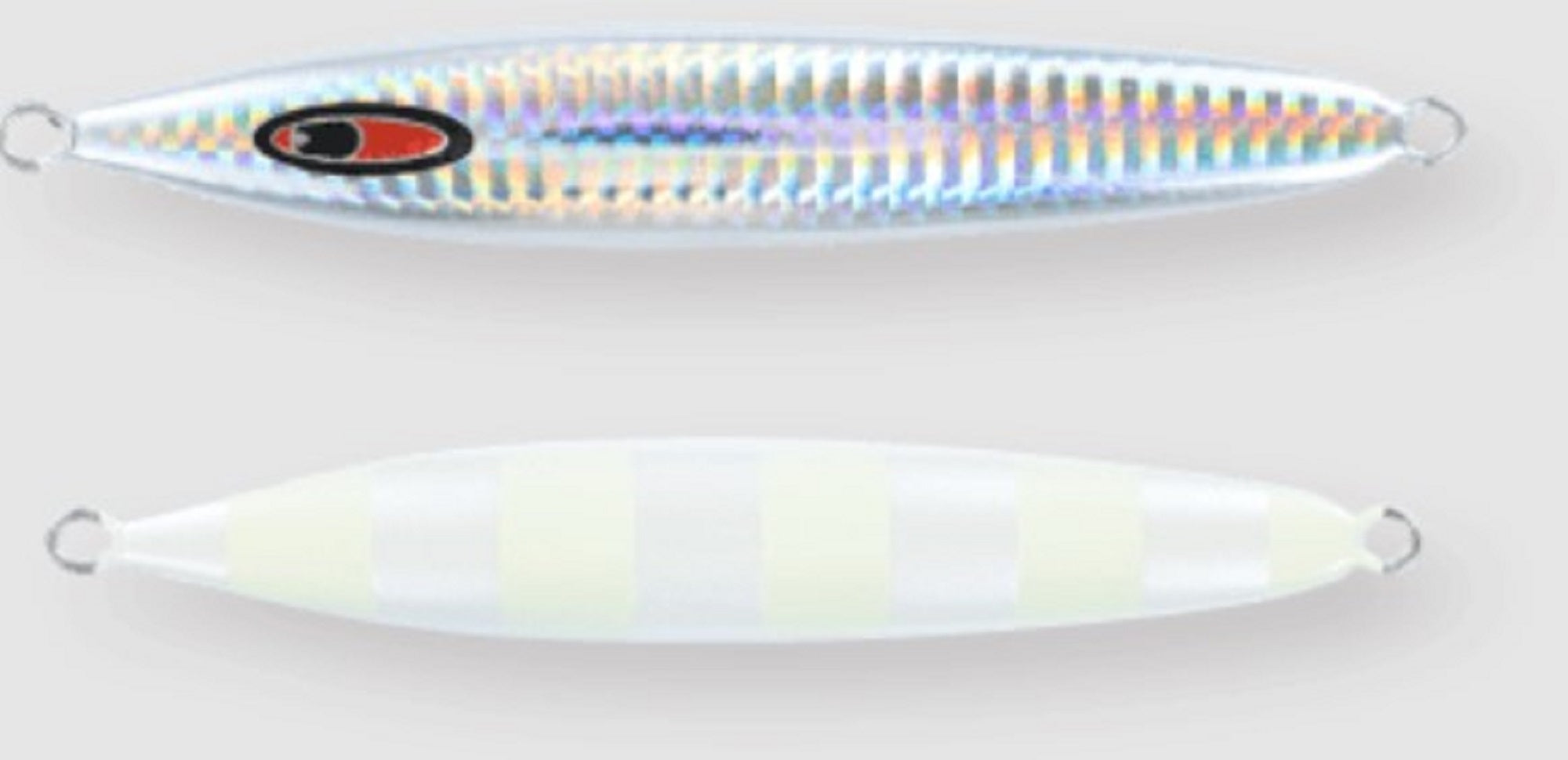 Seafloor Control Metal Jig Abyss 230 grams Pearl Zebra Glow GR (5845)