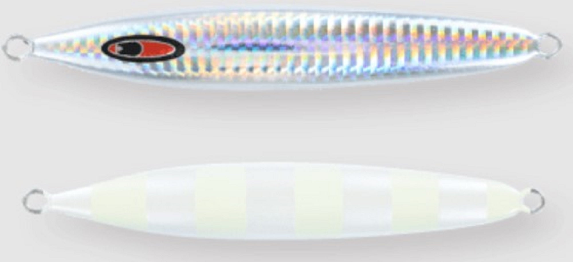 Seafloor Control Metal Jig Abyss 290 grams Pearl Zebra Glow GR (5869)