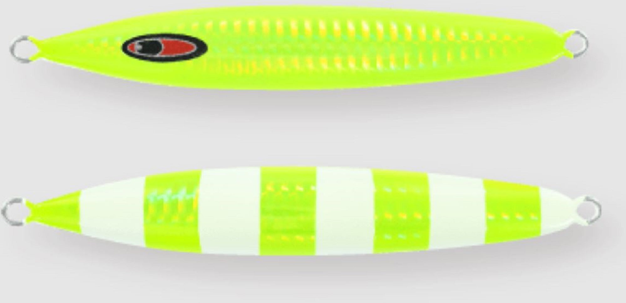 Seafloor Control Metal Jig Abyss 130 grams Chart Yellow Zebra Glow GR (8464)
