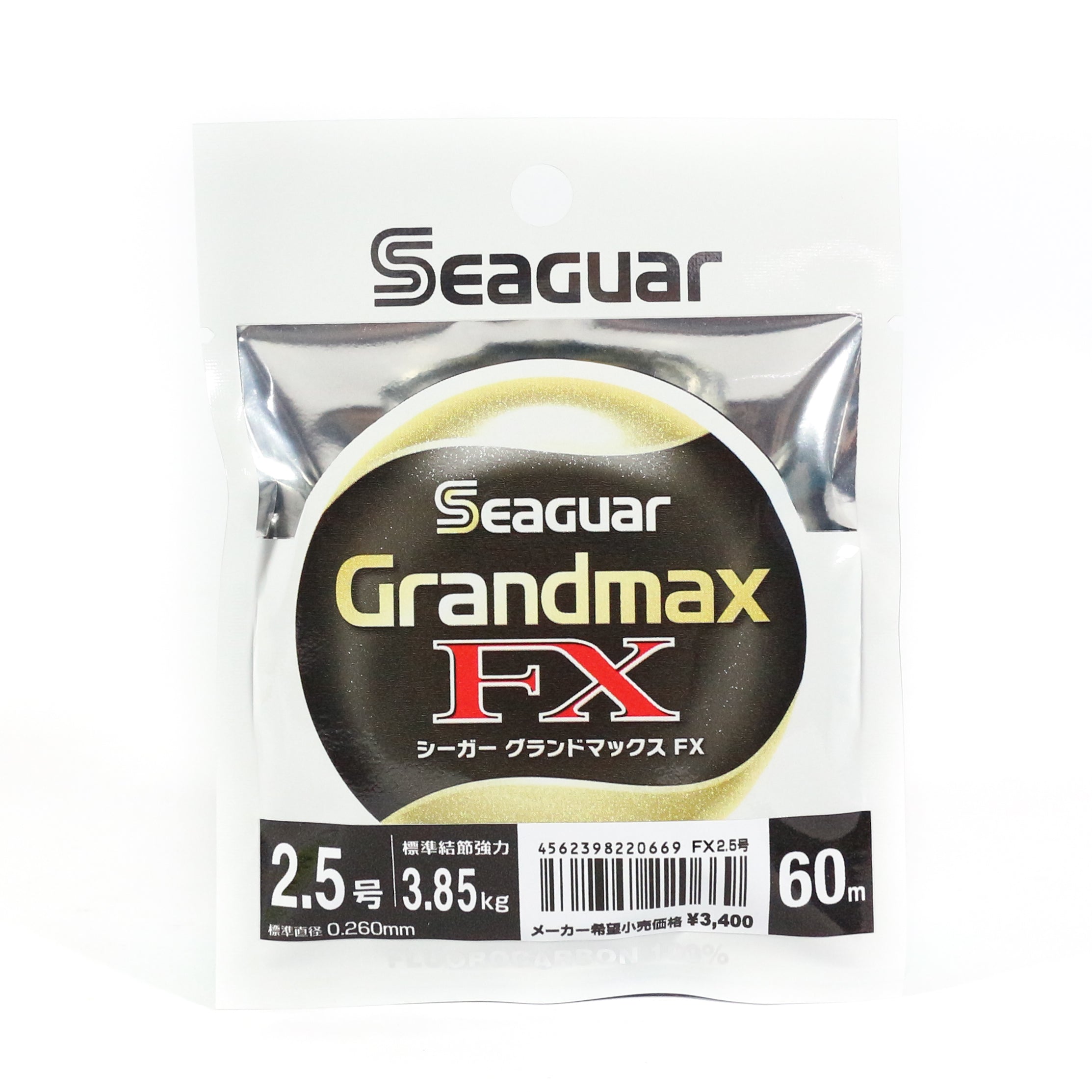 Seaguar Fluorocarbon Grand Max Line 60m Size 2.5-3.85kg-0.26mm (0669)