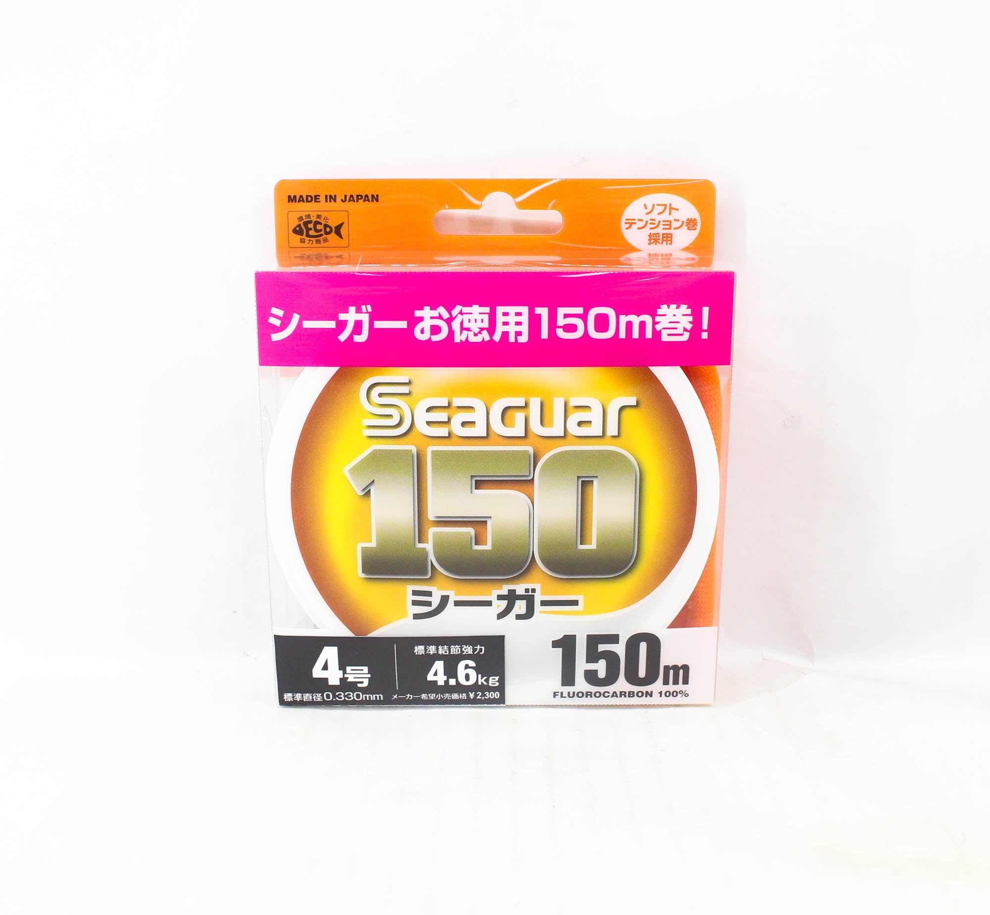 Seaguar Fluorocarbon 150 Leader Line 150m Size 4 16lb (0836)