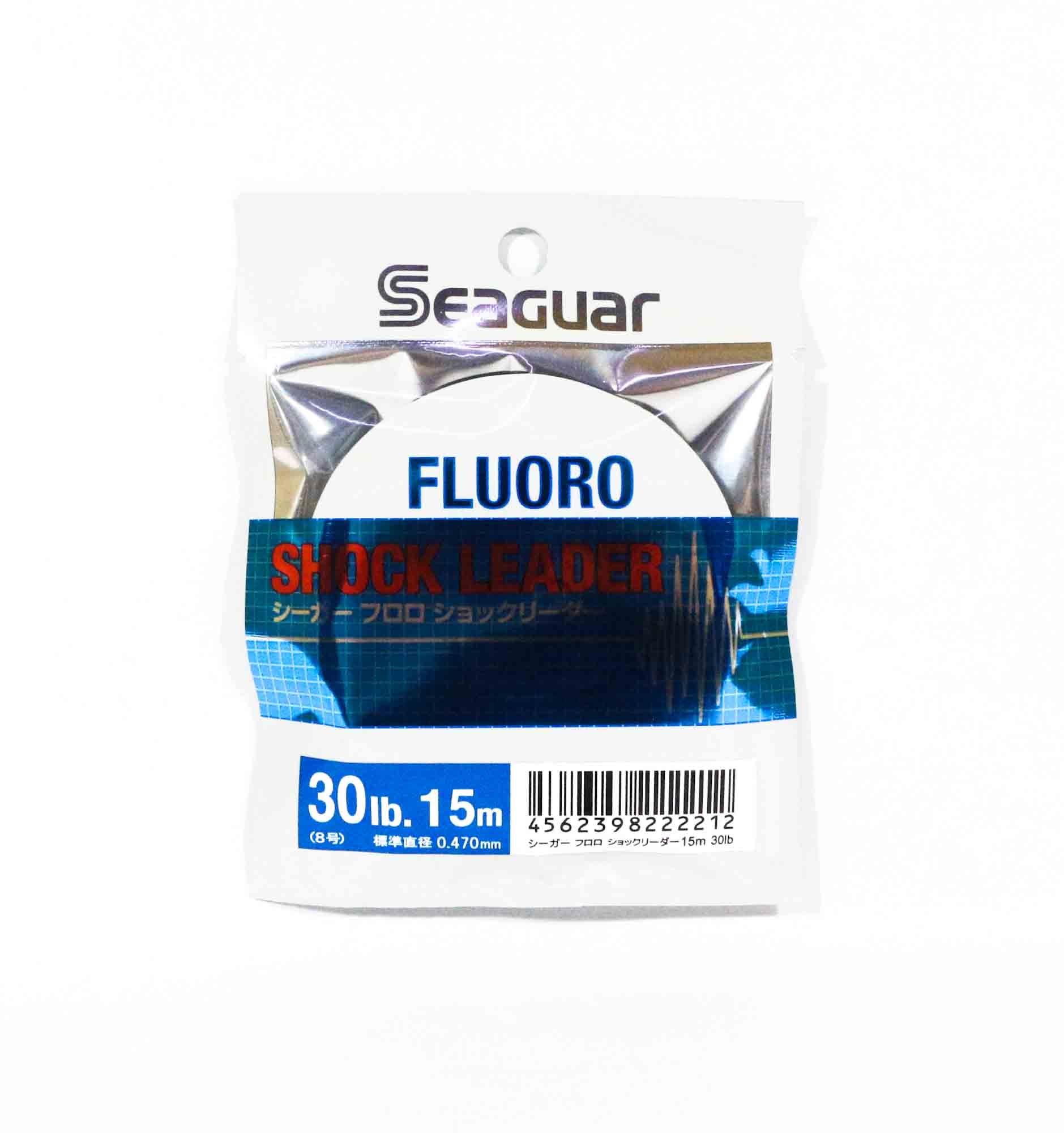 Seaguar Fluorocarbon F Shock Leader Line 15m Size 8-30lb-0.47mm (2212)