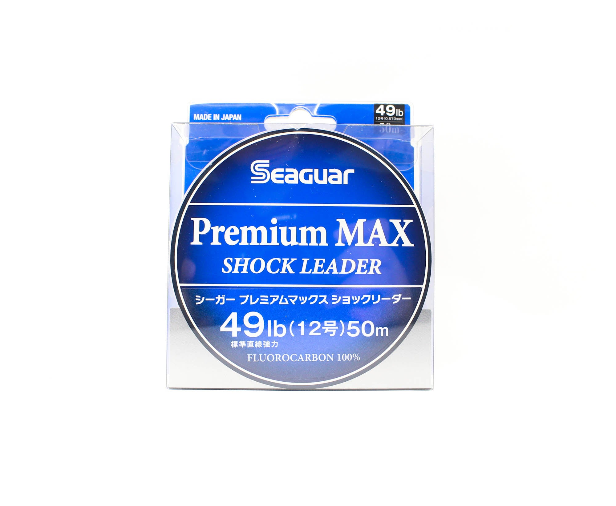 Seaguar Fluorocarbon Premium Max Shock Leader Line 50m Size 12 49lb (2595)