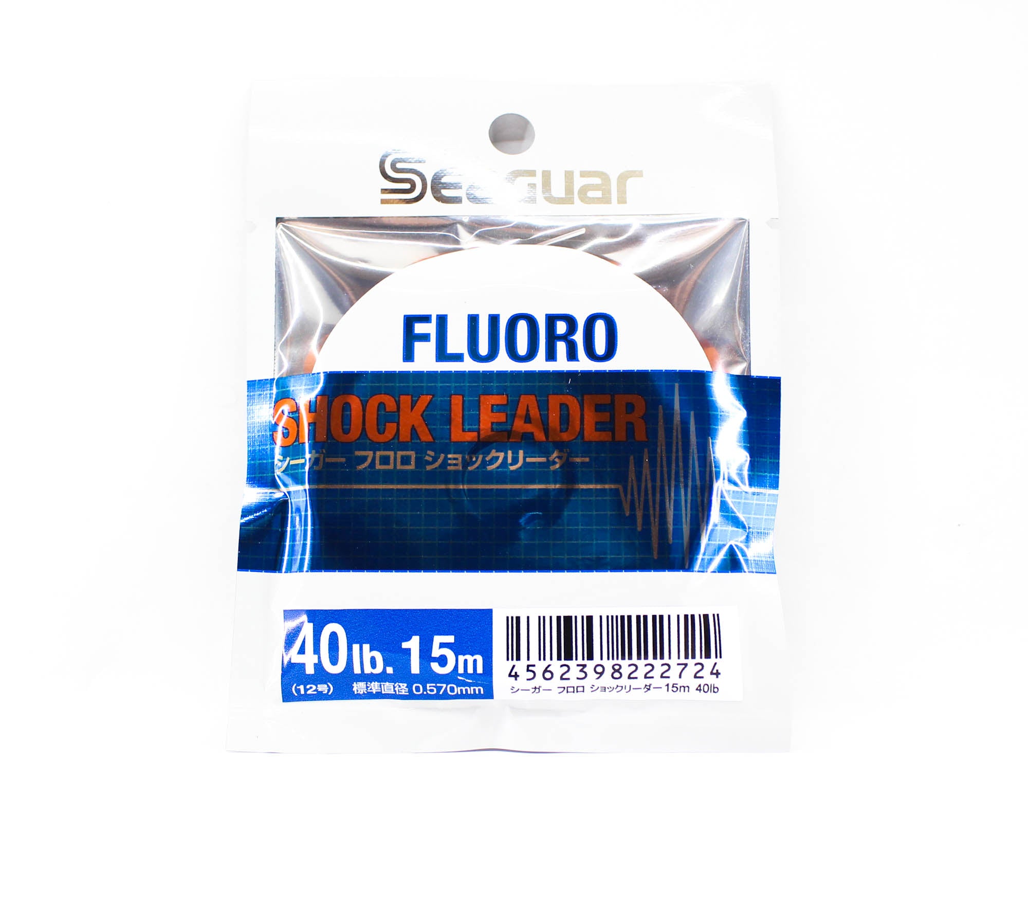 Seaguar Fluorocarbon F Shock Leader Line 15m Size 12-40lb-0.57mm (2724)
