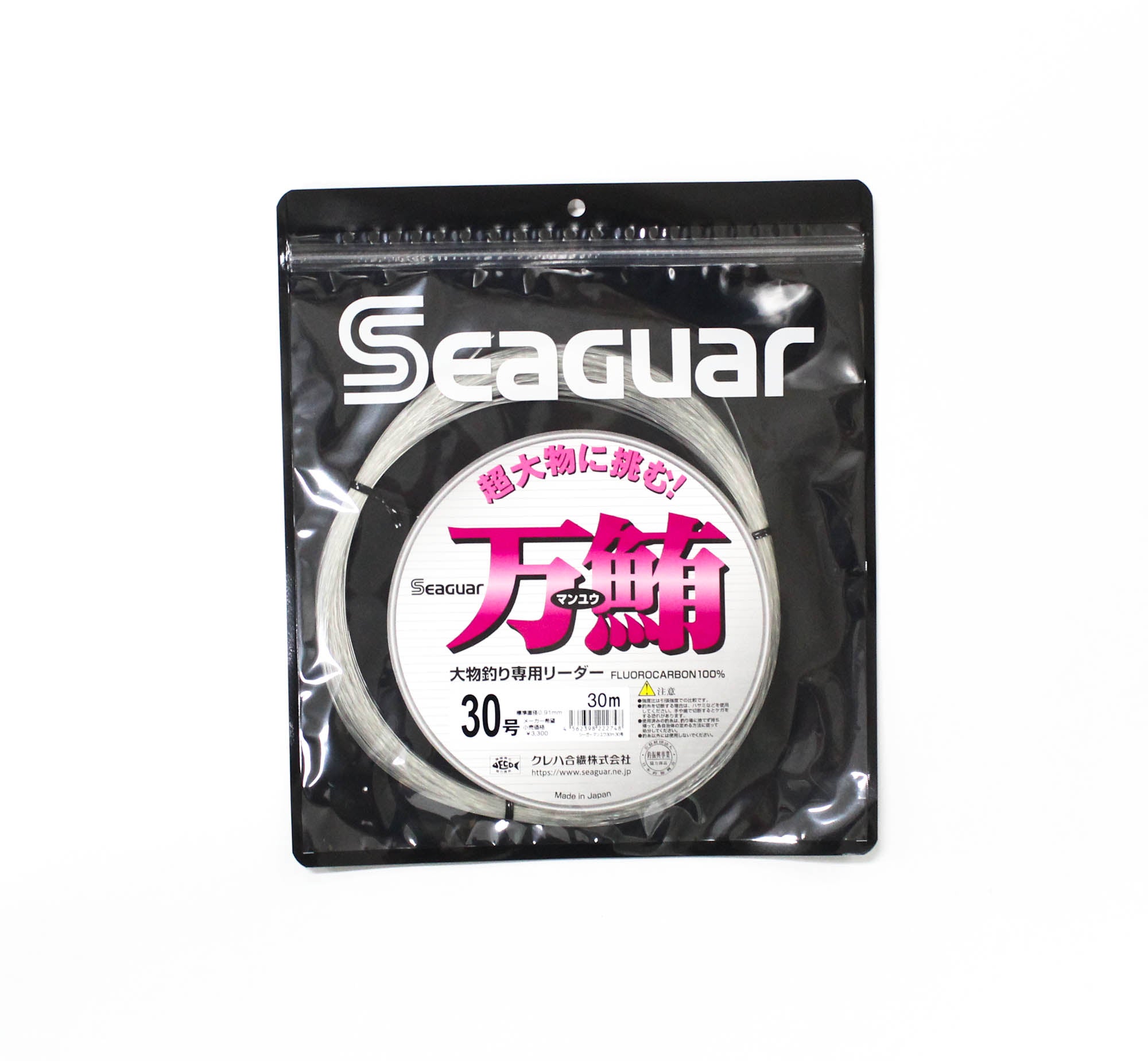 Seaguar Fluorocarbon Manyu Shock Leader Line 30m Size 30 (2748)
