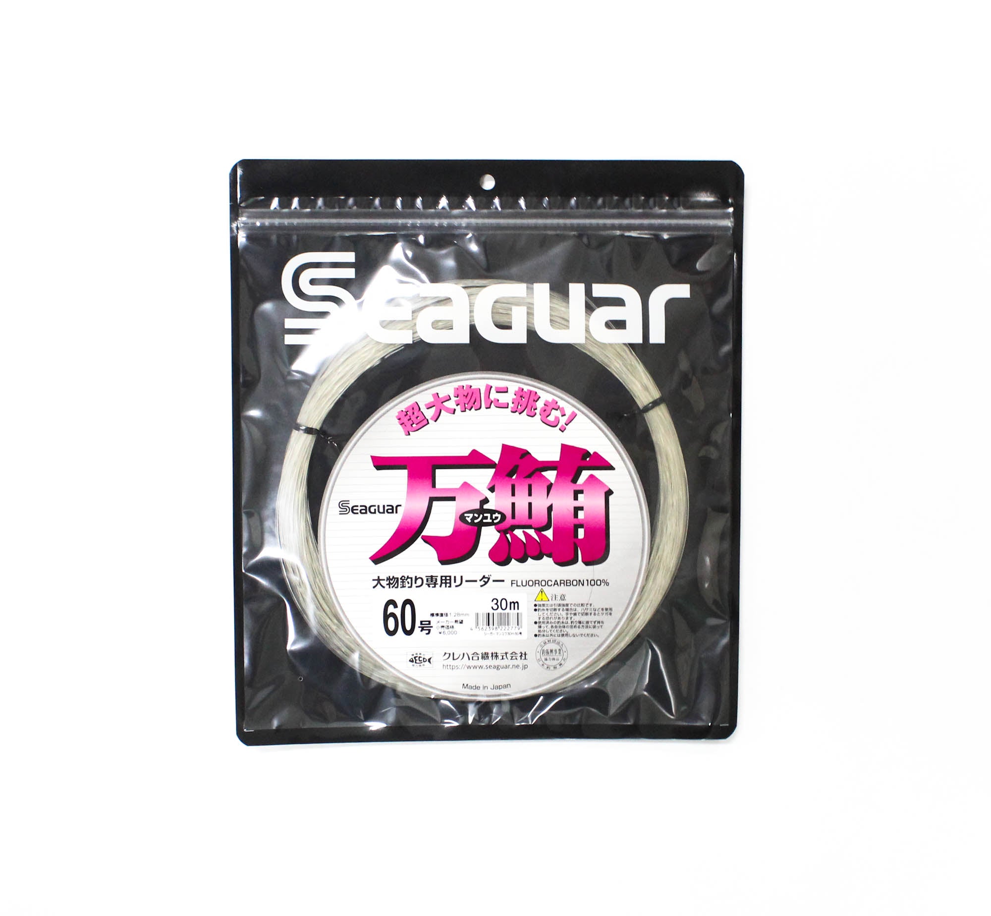 Seaguar Fluorocarbon Manyu Shock Leader Line 30m Size 60 (2779)