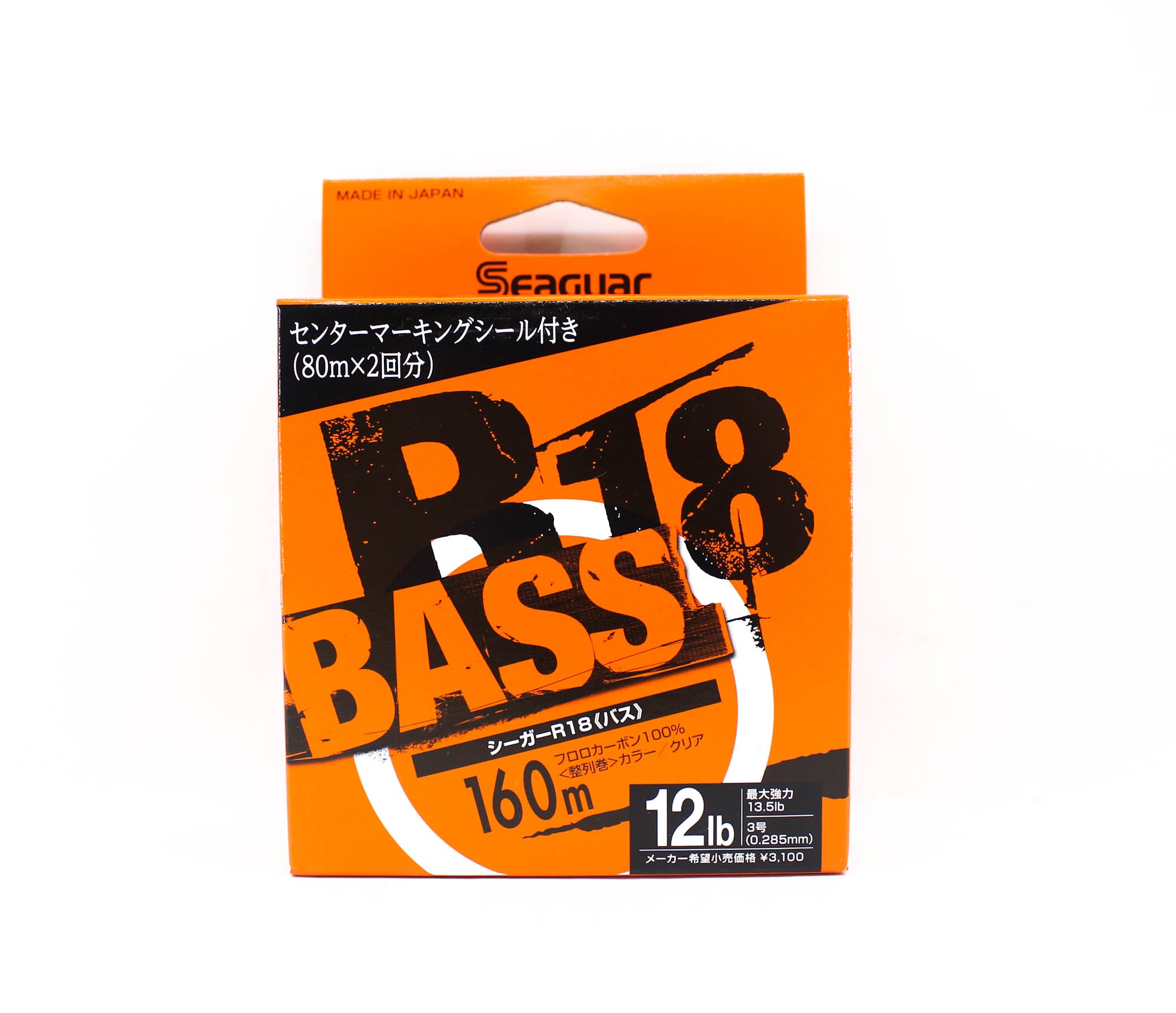 Seaguar Fluorocarbon R18 Bass Line 160m 12lb-0.285mm (3394)