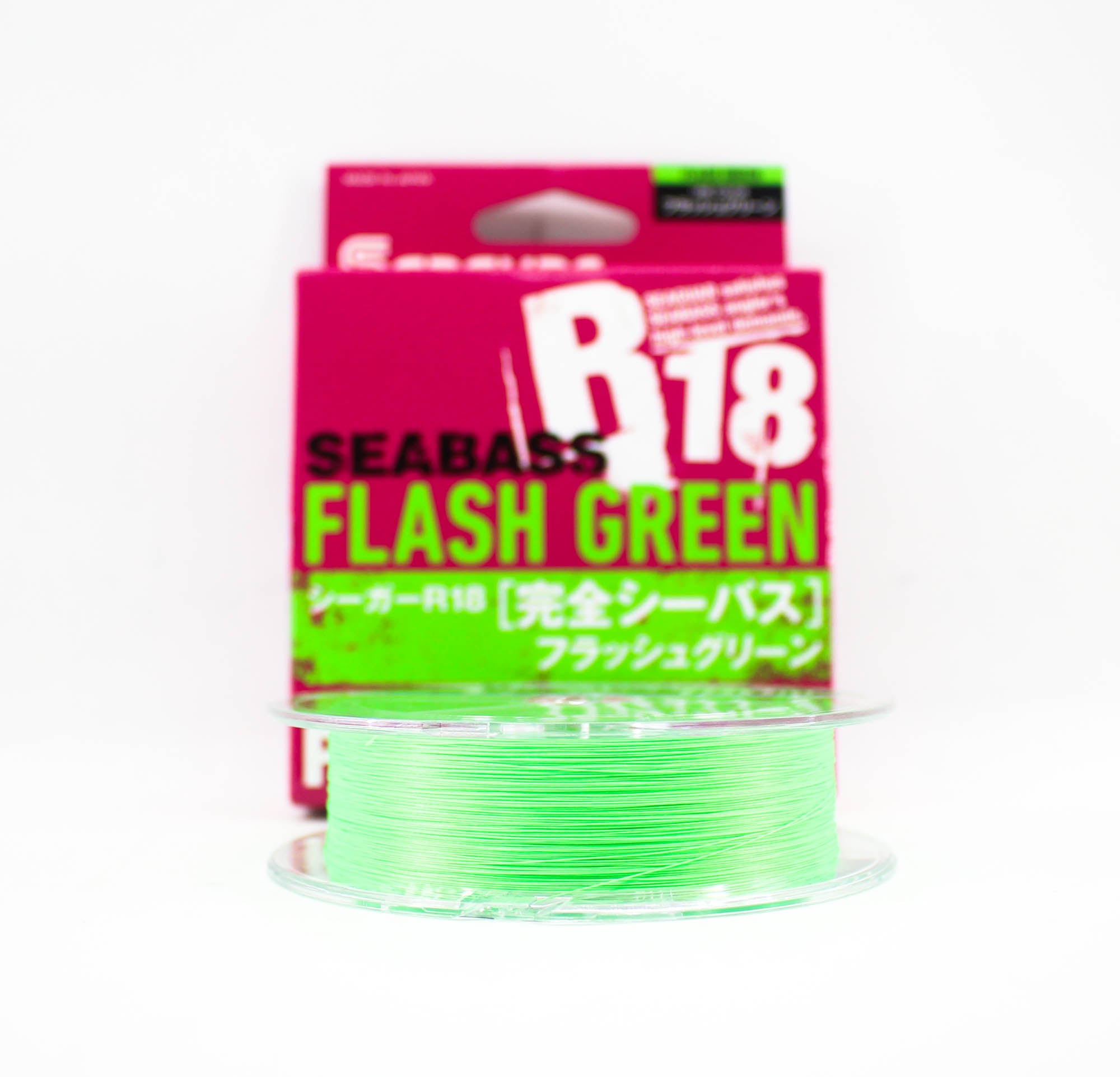 Seaguar P.E Line R18 Seabass 150m Size 1 19lb Flash Green (8153)