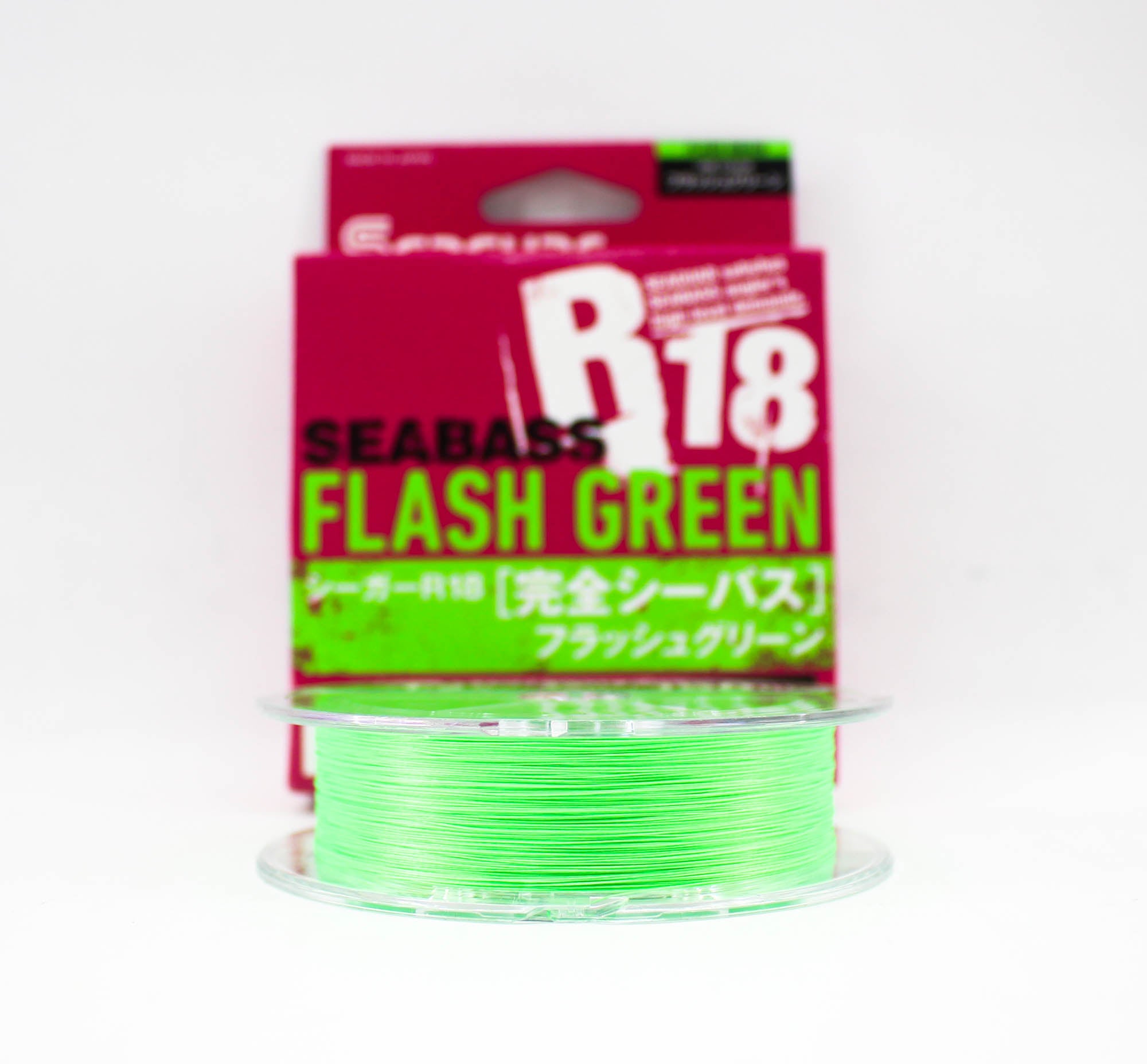 Seaguar P.E Line R18 Seabass 150m Size 1.2 22lb Flash Green (8160)