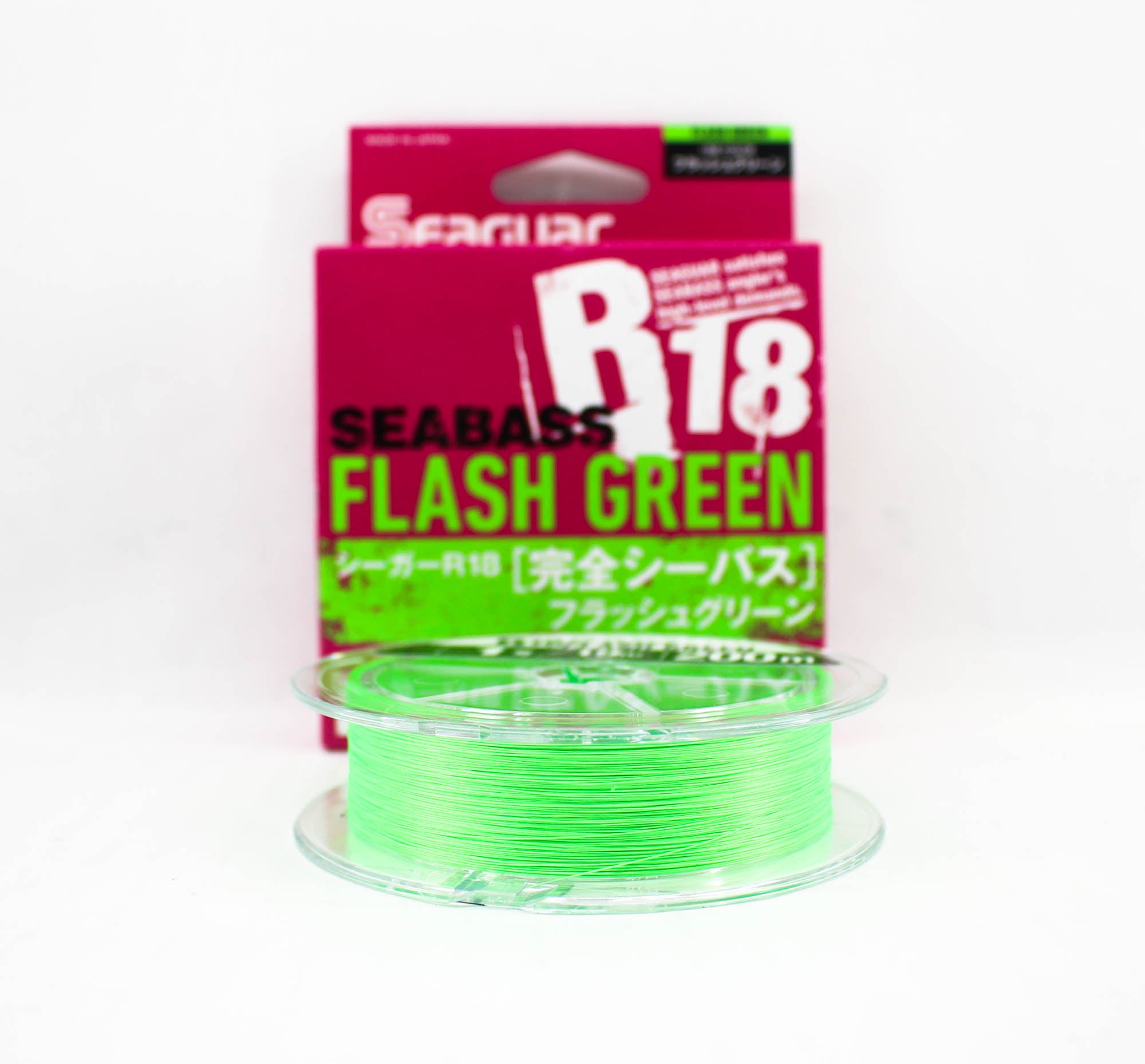 Seaguar P.E Line R18 Seabass 200m Size 1.0 19lb Flash Green (8207)