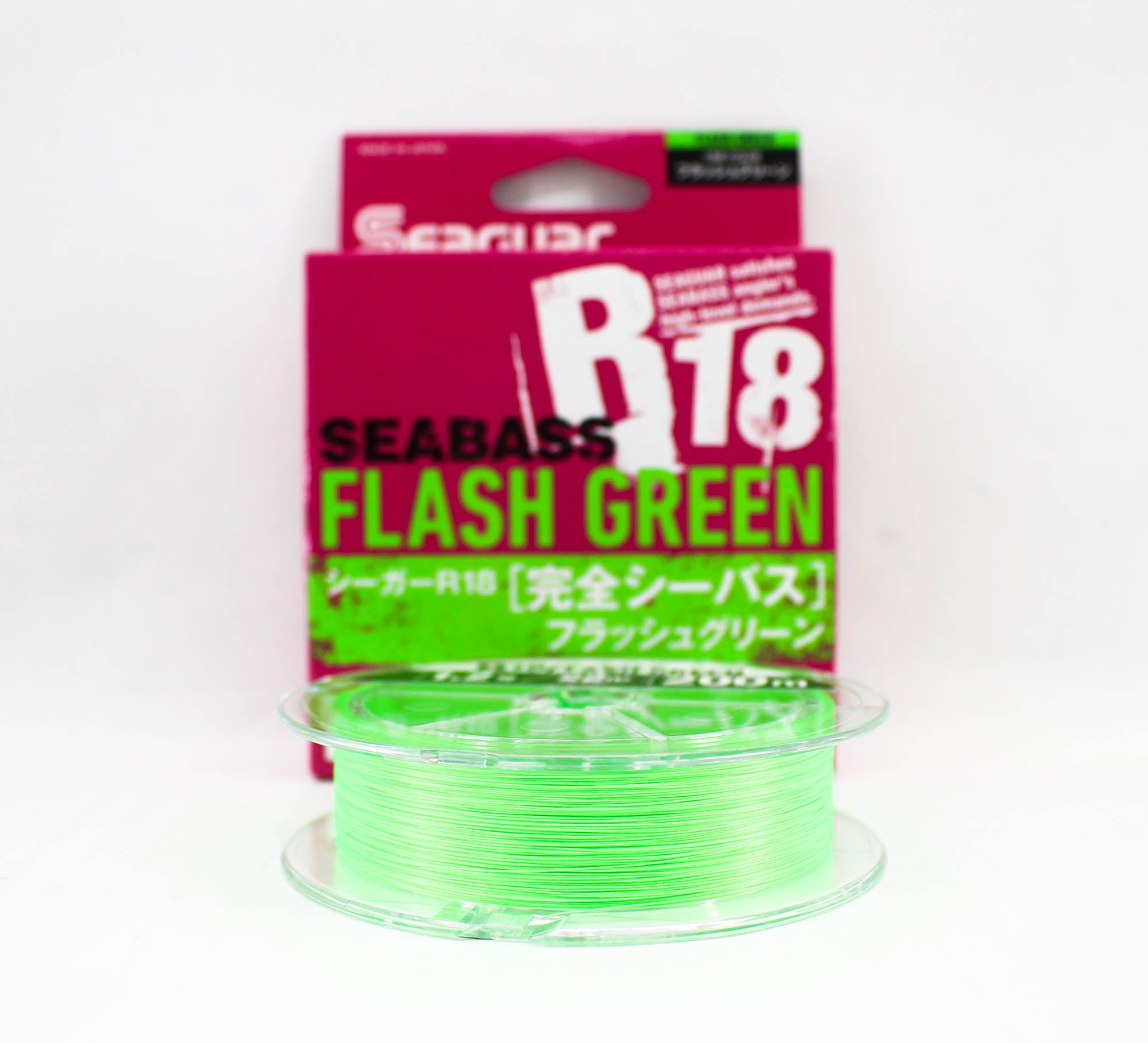 Seaguar P.E Line R18 Seabass 200m Size 1.2 22lb Flash Green (8214)