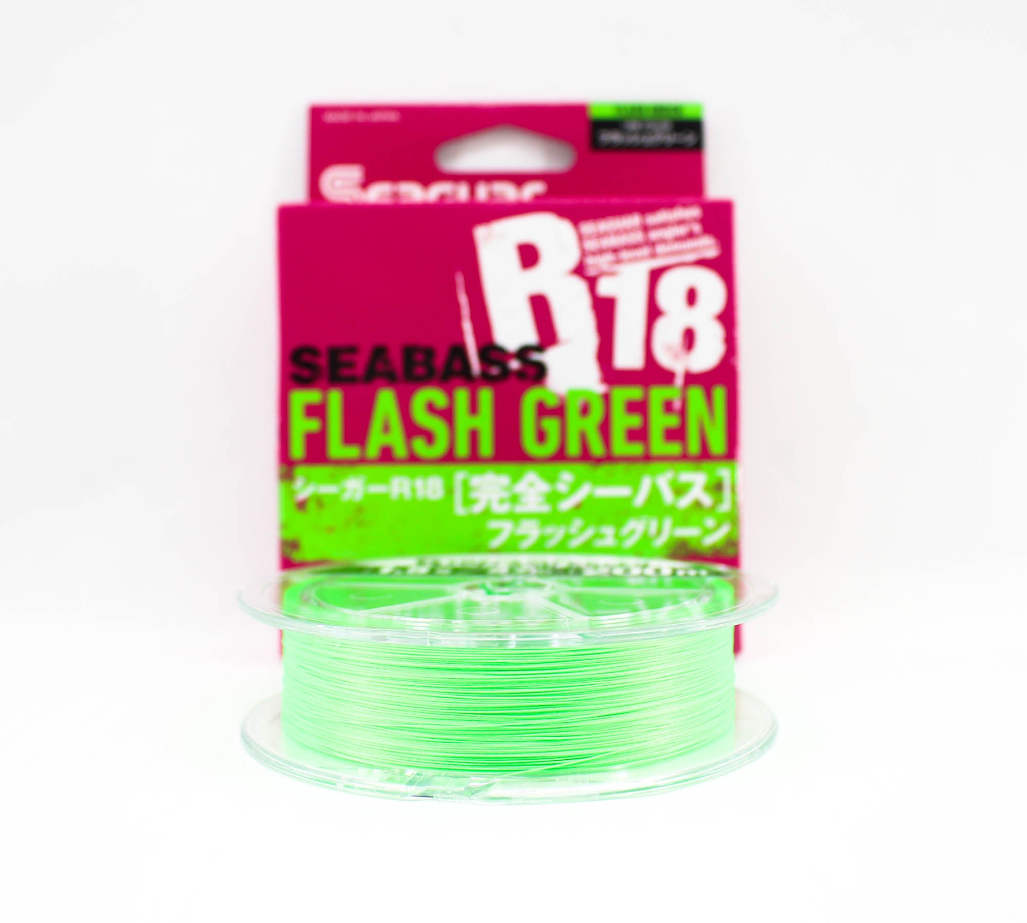 Seaguar P.E Line R18 Seabass 200m Size 1.5 27lb Flash Green (8221)