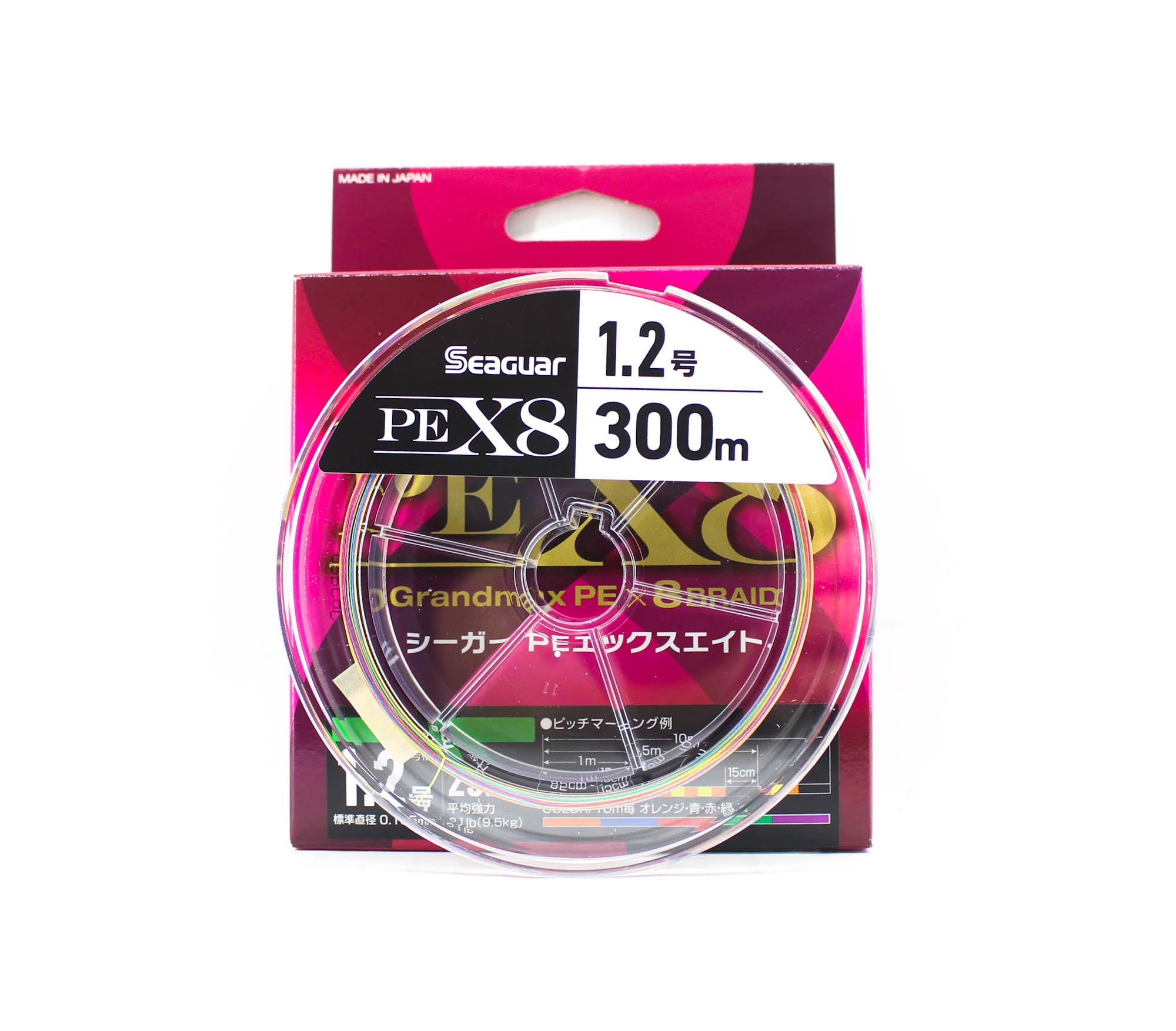 Seaguar P.E Line Grand Max X8 300m Size 1.2 23lb Multi (8467)