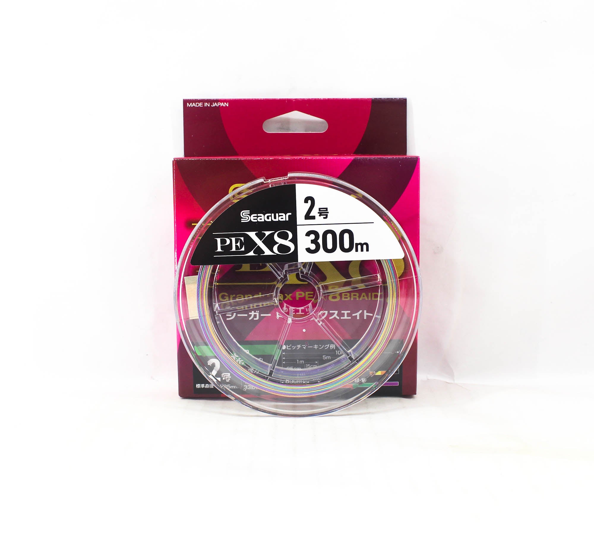 Seaguar P.E Line Grand Max X8 300m Size 2 35lb Multi (8481)
