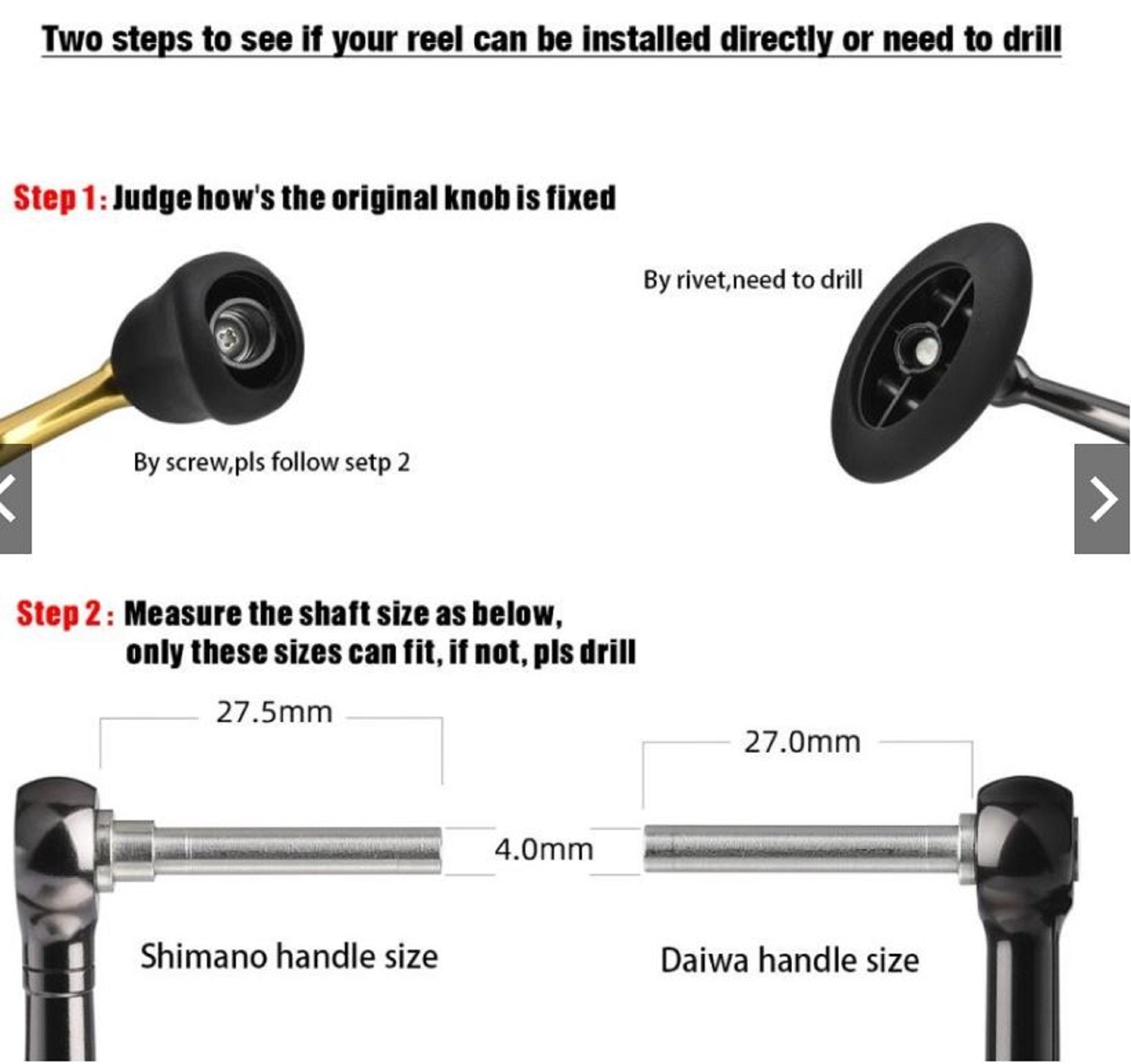 Gomexus EA38BKGD-G Knob EVA Alu Black Gold 38mm Shimano A , Daiwa S (0260)