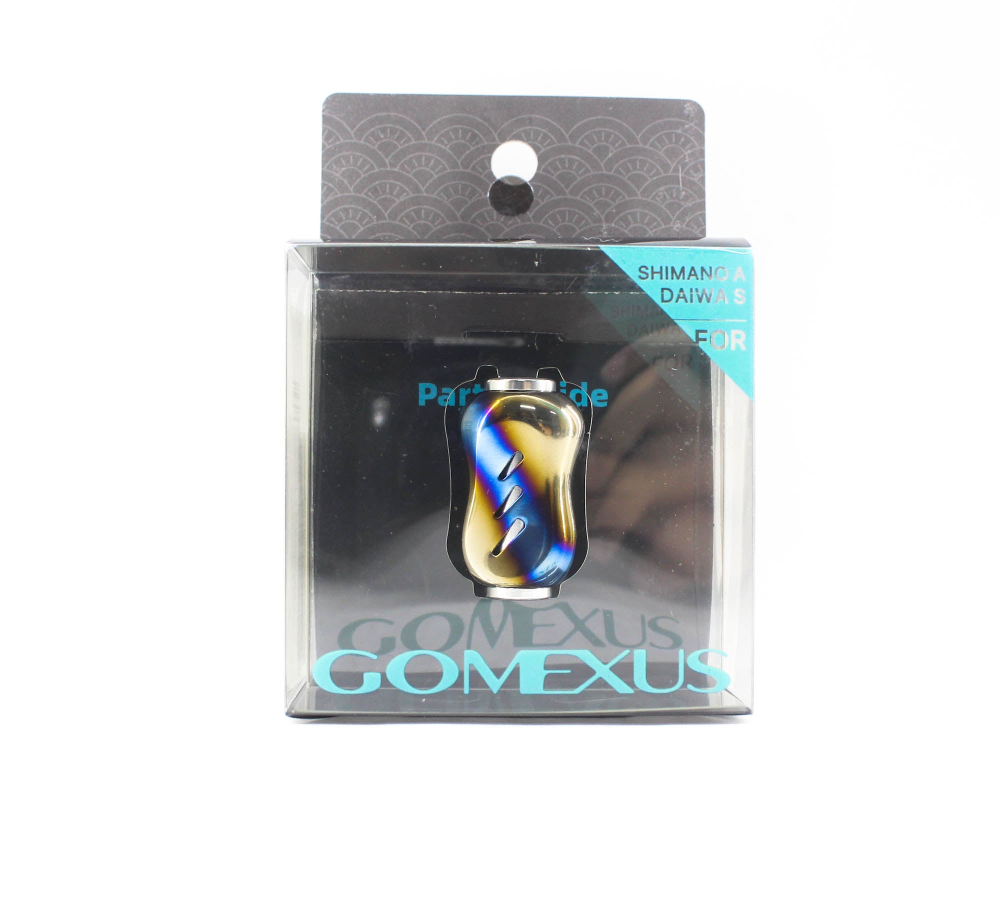 Gomexus T22SSRX Knob Titanium Flame Silver 22mm Shimano A , Daiwa S (1328)