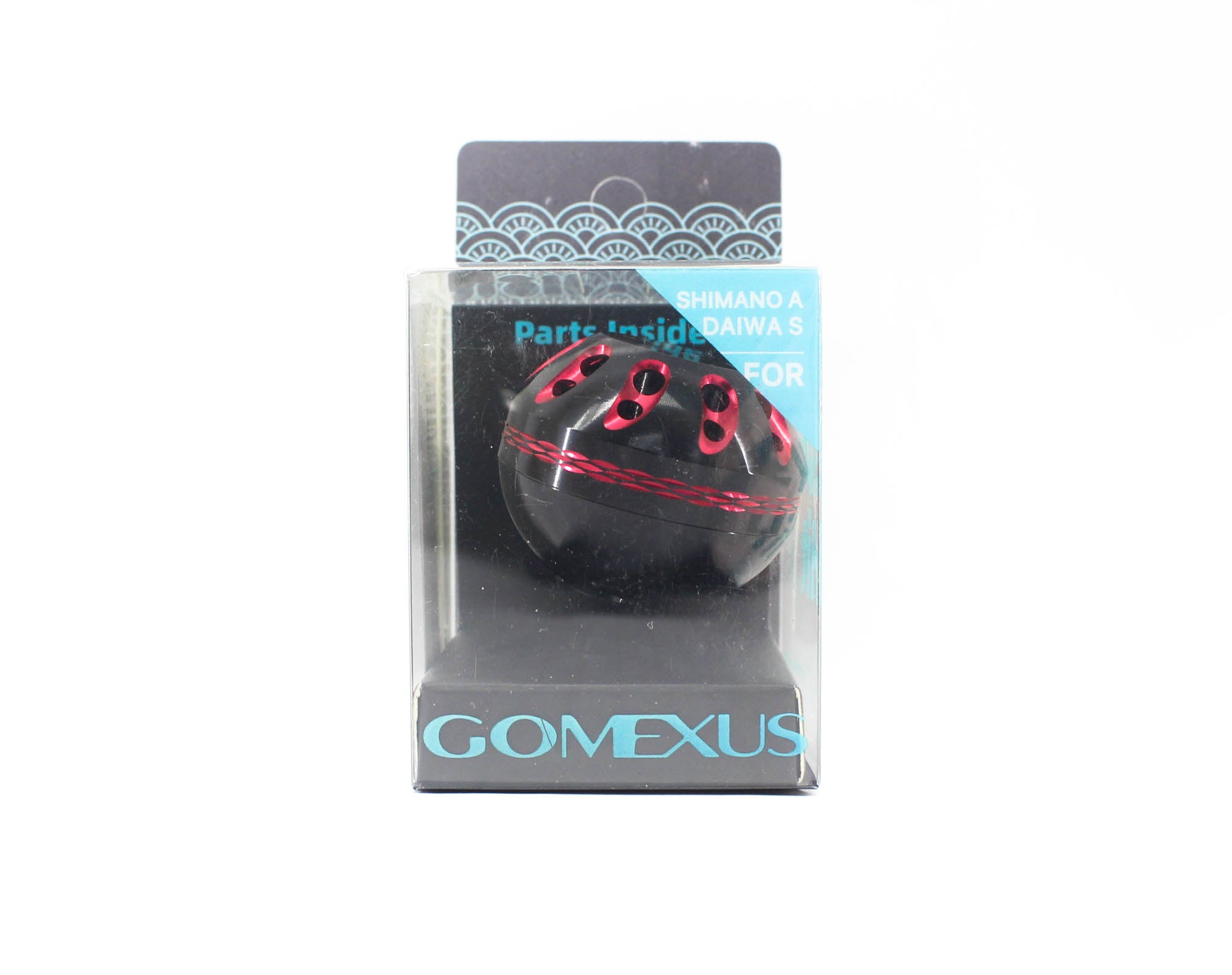 Gomexus A41BKBKRD-G Knob Alu Black Red 41mm Shimano A , Daiwa S (1410)