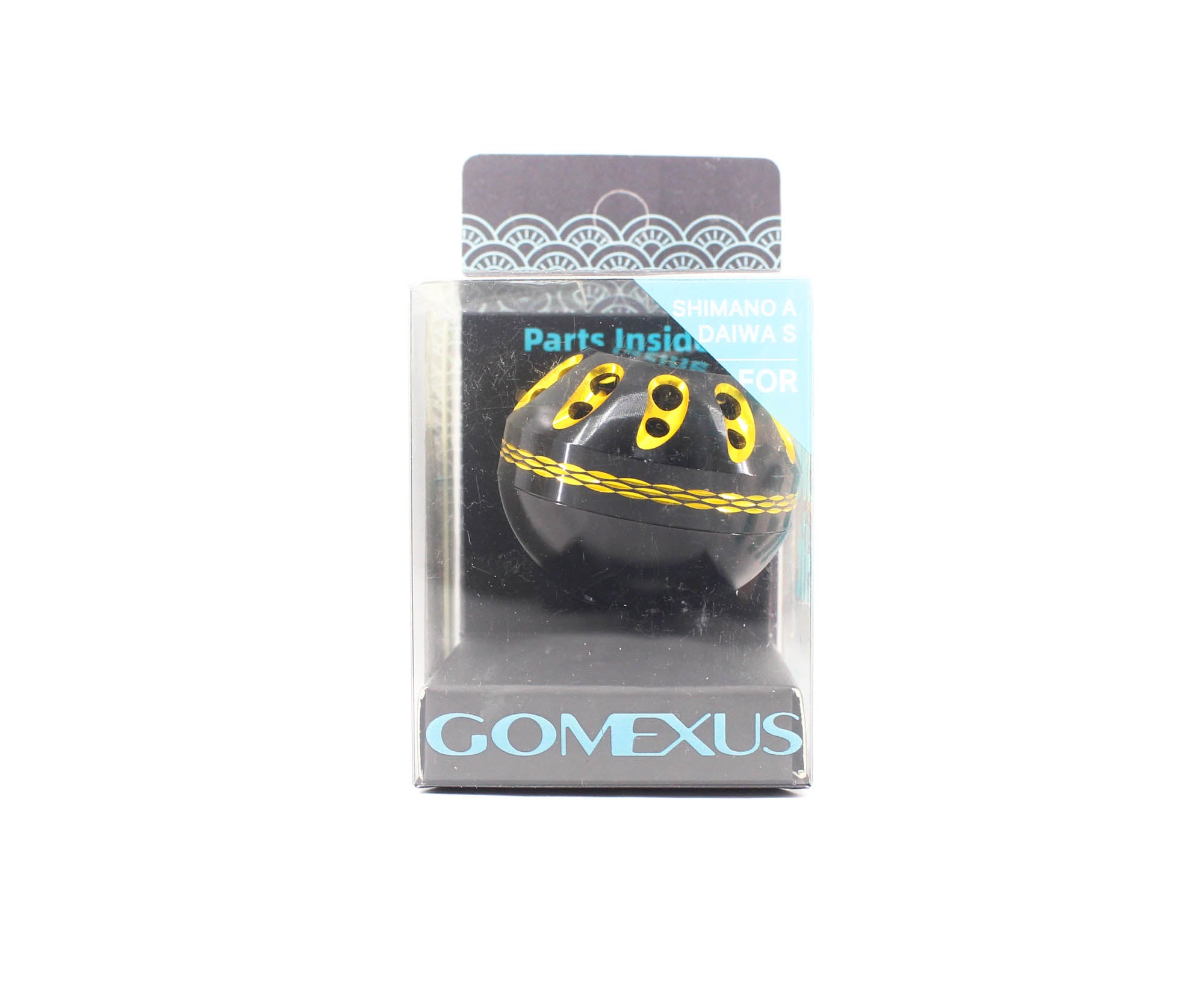 Gomexus A41BKBKGD-G Knob Alu Black Gold 41mm Shimano A , Daiwa S (1458)