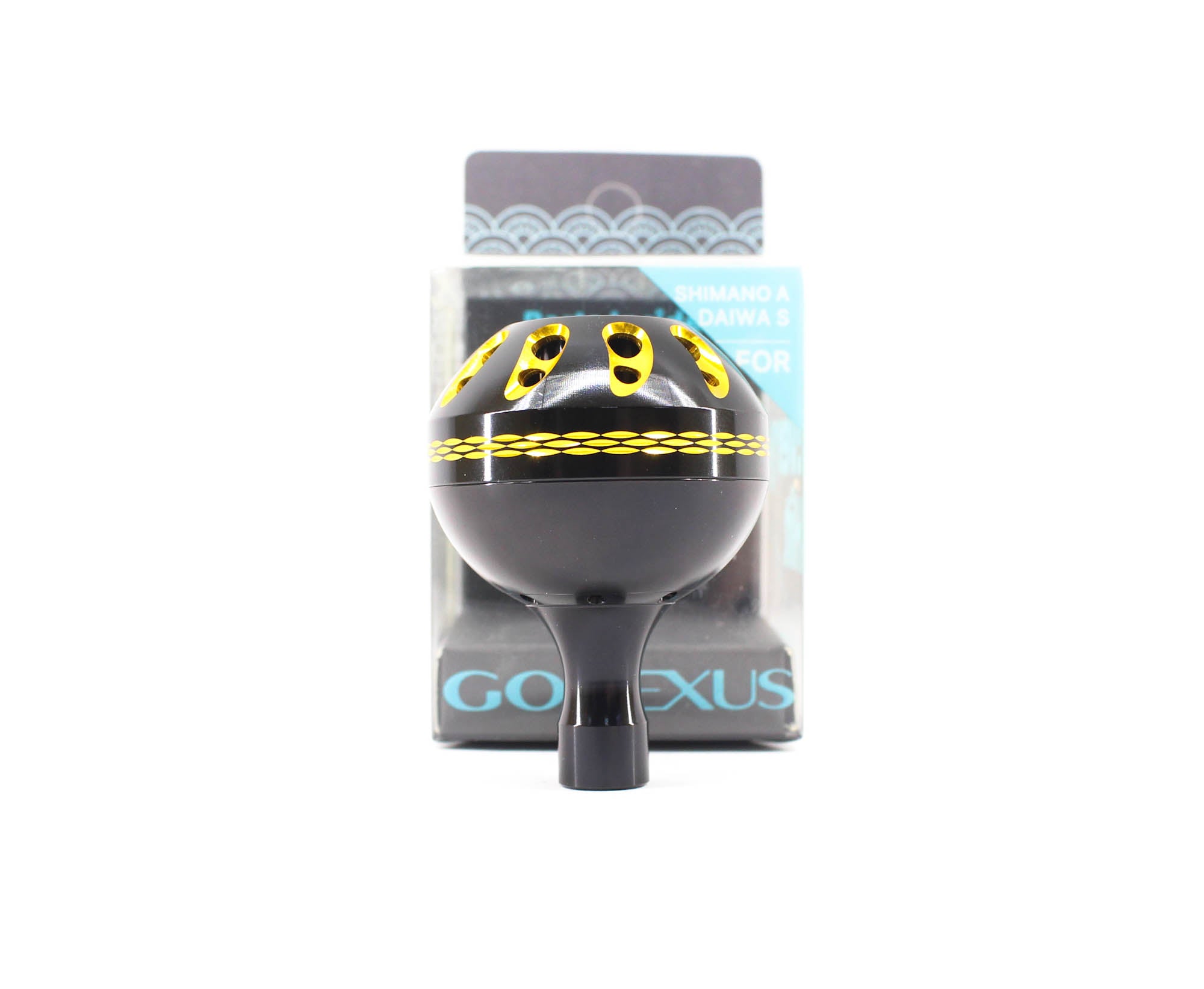 Gomexus A41BKBKGD-G Knob Alu Black Gold 41mm Shimano A , Daiwa S (1458)