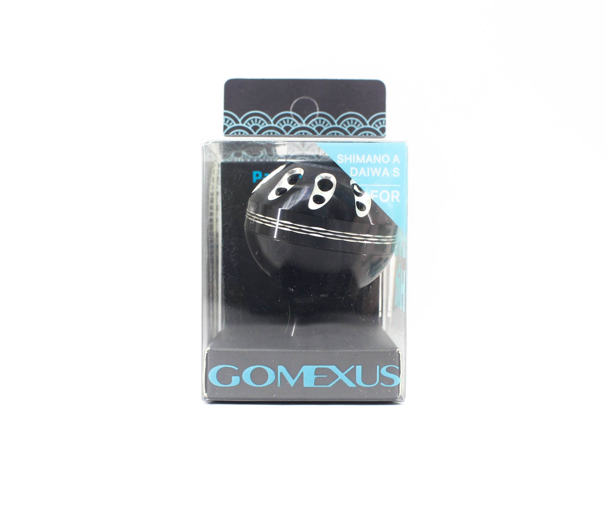 Gomexus A41BKBKSR-G Knob Alu Black Silver 41mm Shimano A , Daiwa S (1496)